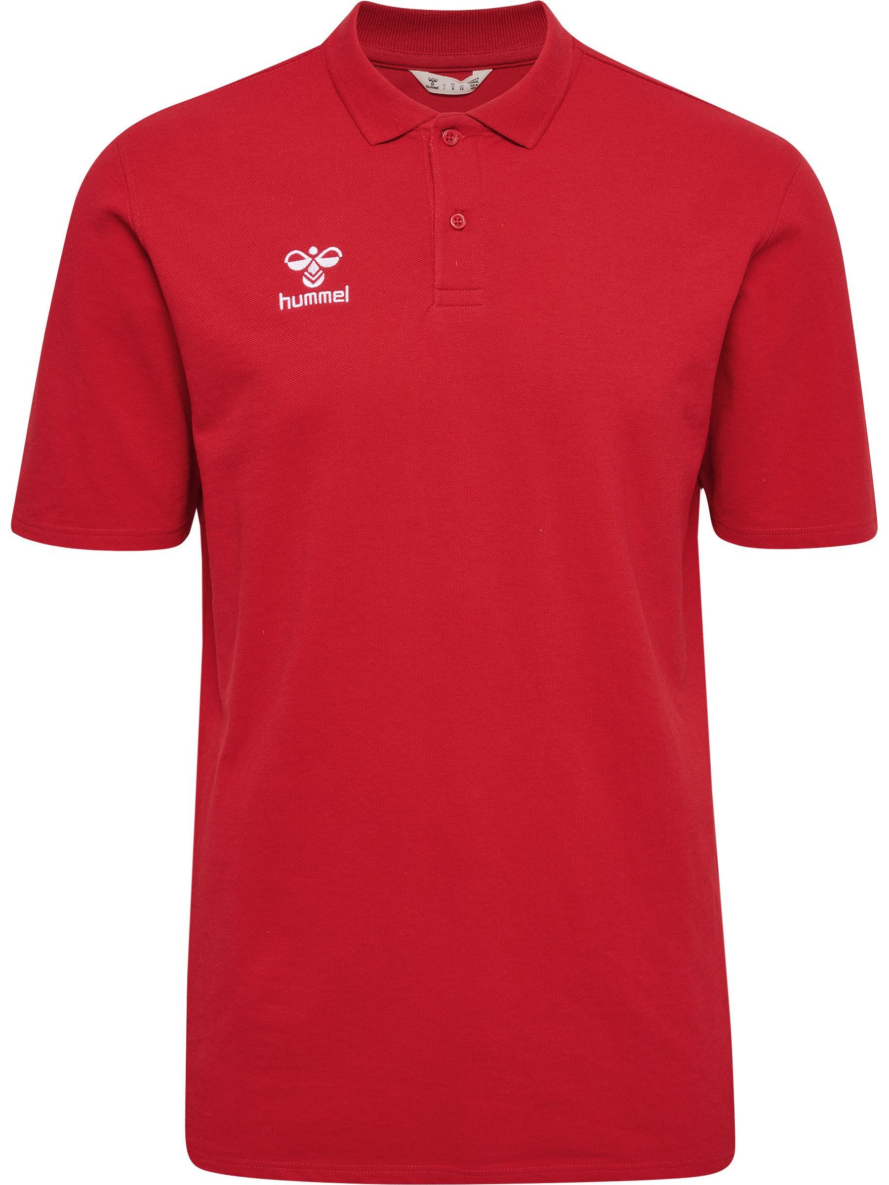 hummel Poloshirt Poloshirt Regular Fit mit klassischem Umlegekragen für Herren Bio-Baumwolle nachhaltig Normal Fit Rundhals Kurzarm