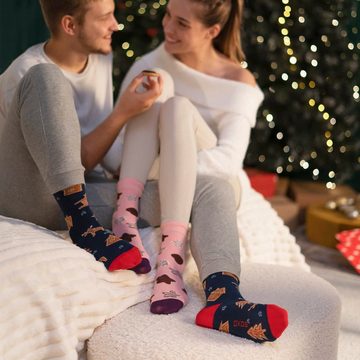 Soxo Socken soxo Lebkuchen Weihnachtssocken Lustige Damen Herren Geschenke (1 Paar) Weihnachten Socken