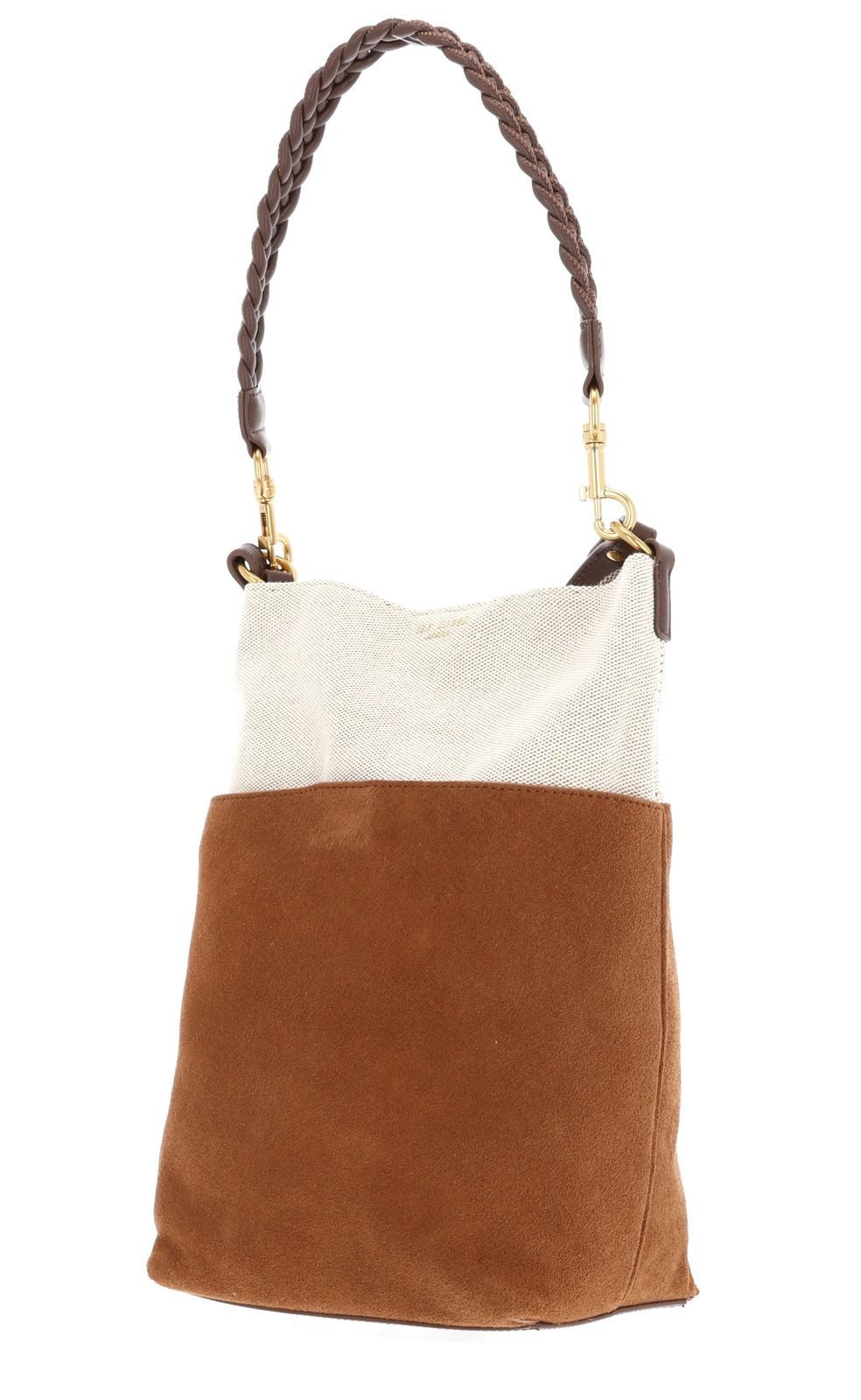 Ted Baker Handtasche Woven Handle Medium Bucket Bag, aus echtem Ziegenleder