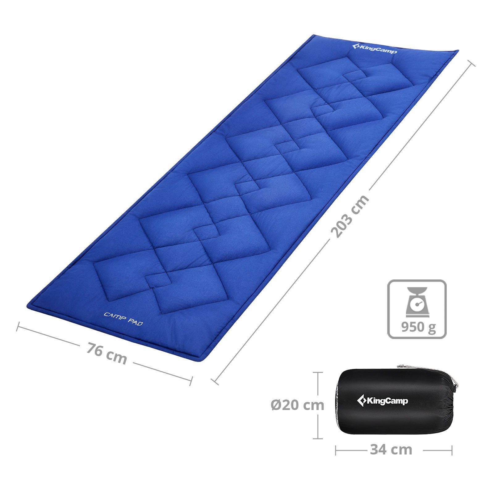 KingCamp Feldbett Feldbettauflage Camp Pad Camping günstig online kaufen