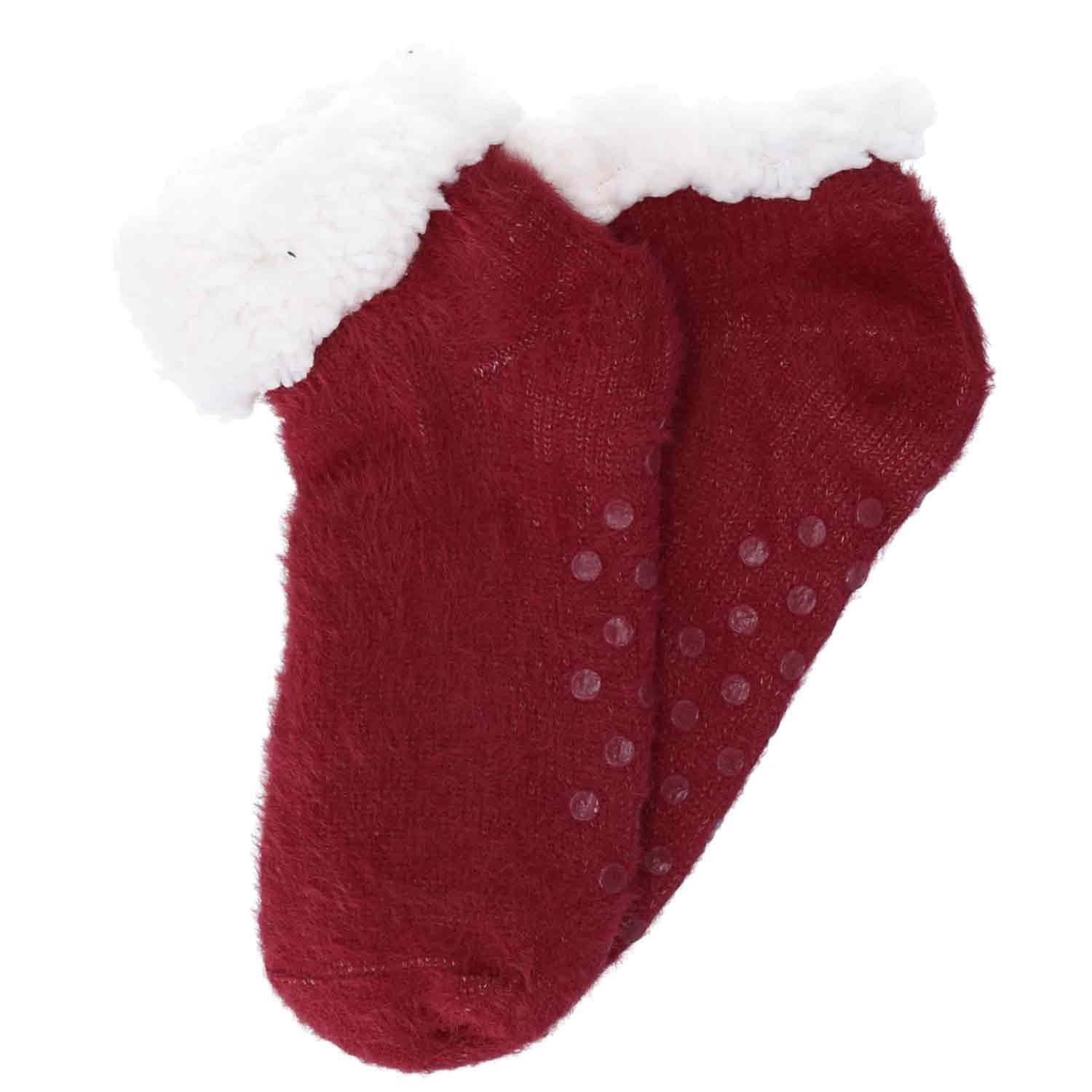 Haussocken Antonio Damen Hüttensocken Knöchelhoch berry