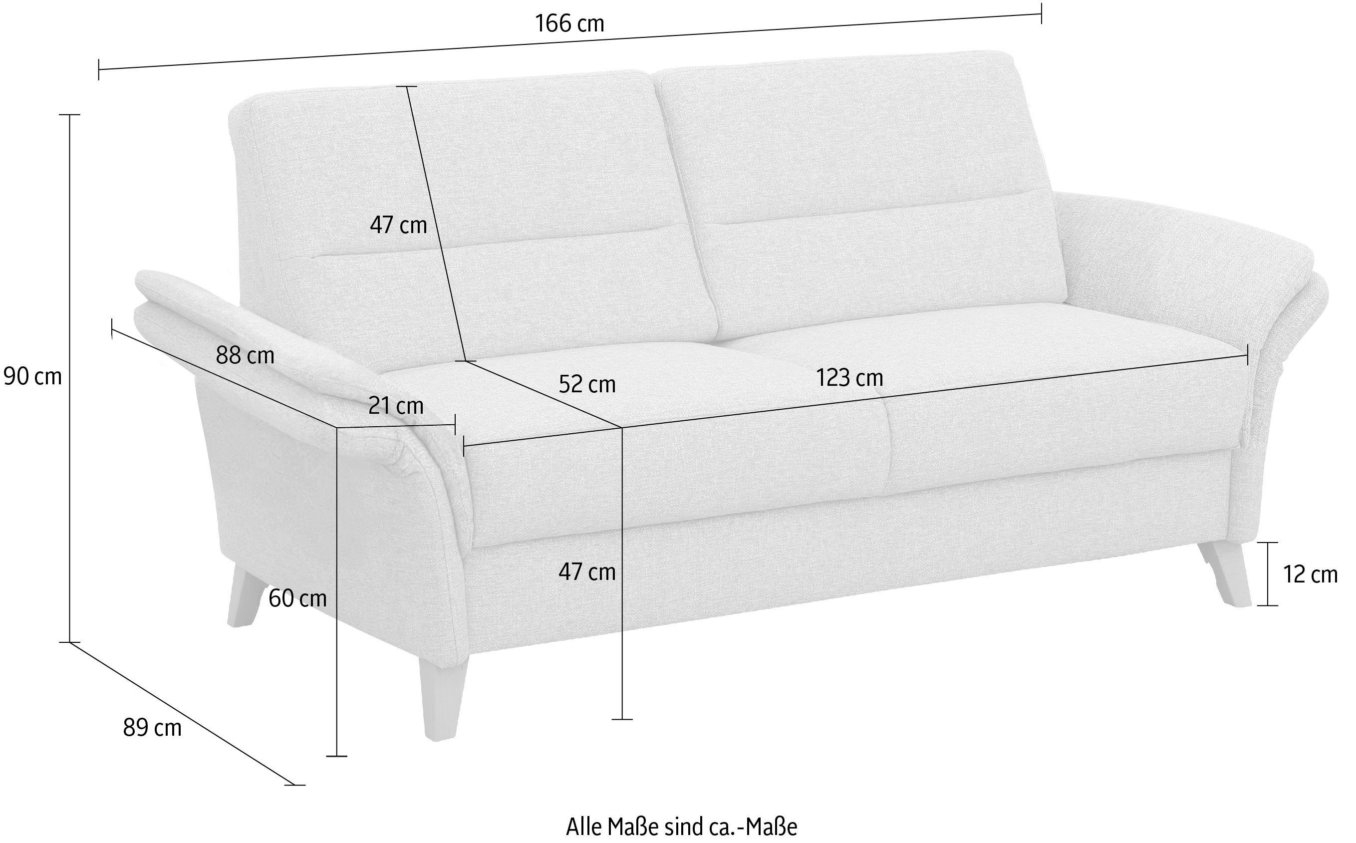 Armlehnfunktion Westerland, affaire 2-Sitzer Home wahlweise Federkern-Polsterung. mit