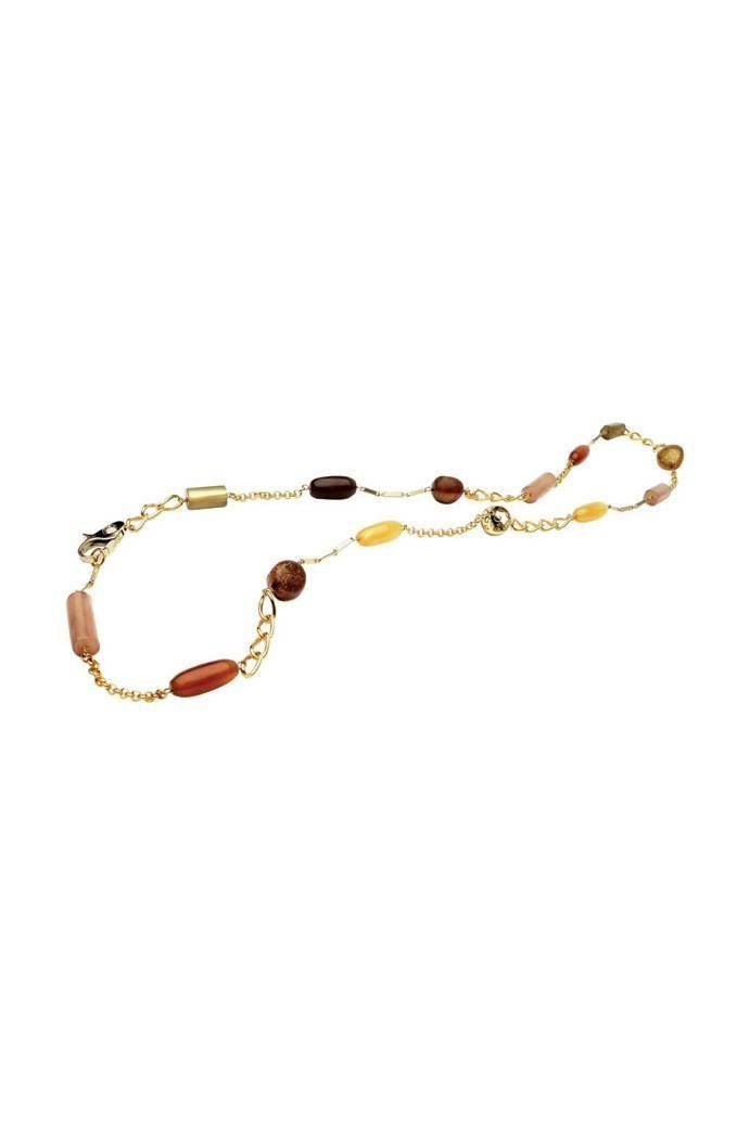 D&G Collier Paint, verschiedene Kettenarten, 50cm lang, Gold, vintage