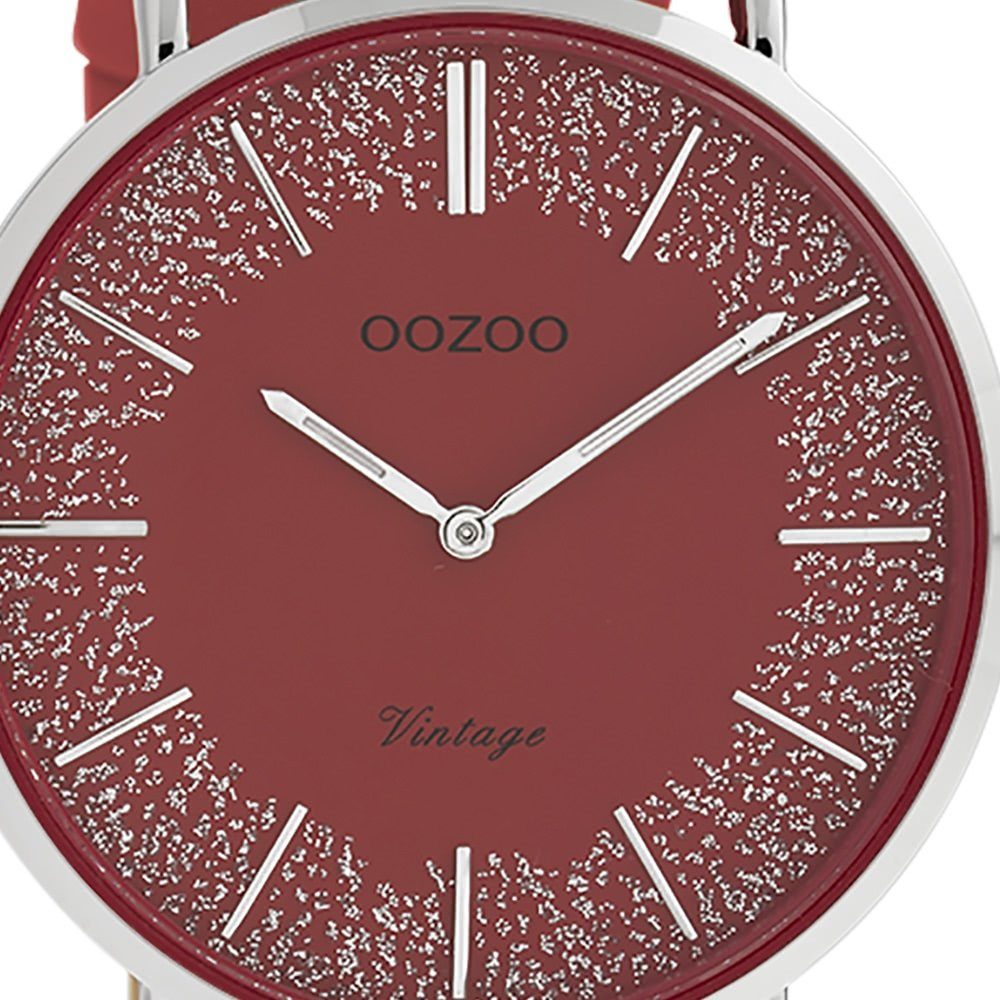 OOZOO Quarzuhr Oozoo Damen Armbanduhr rot günstig online kaufen