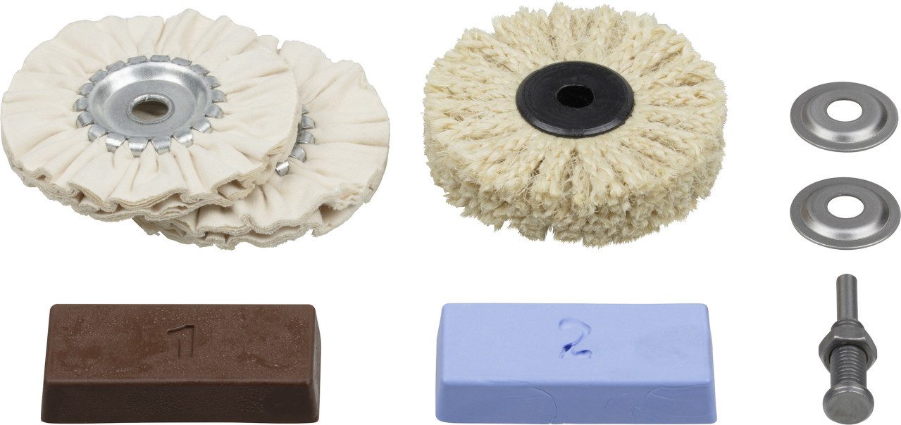 Wolfcraft Дрель- und Битыet Wolfcraft Polier-Set Profi 2-teilig