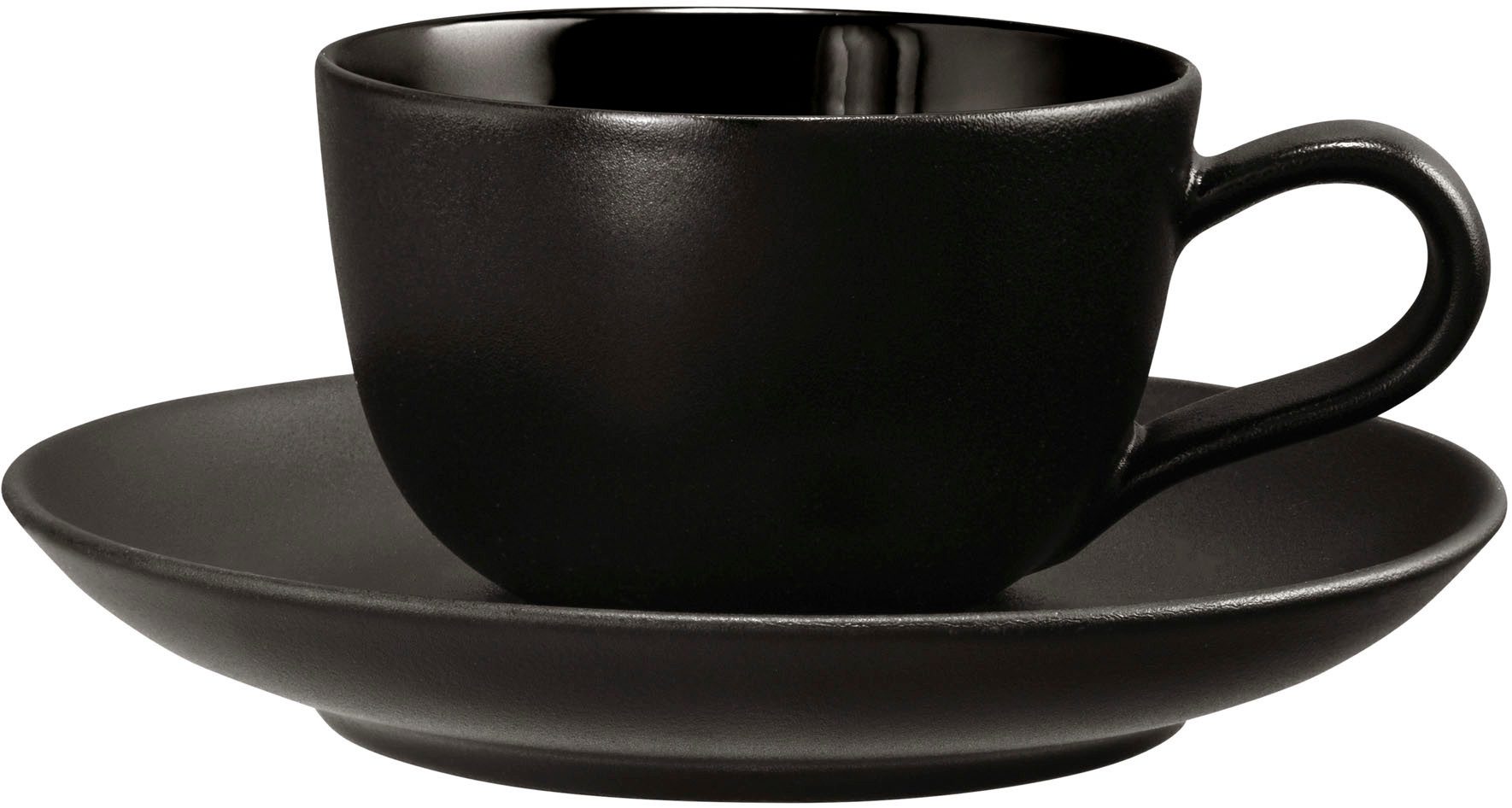 Seltmann Weiden Espressotasse Liberty - Velvet Black, 1-tlg., Porzellan, Espressoobertasse 0,09 l