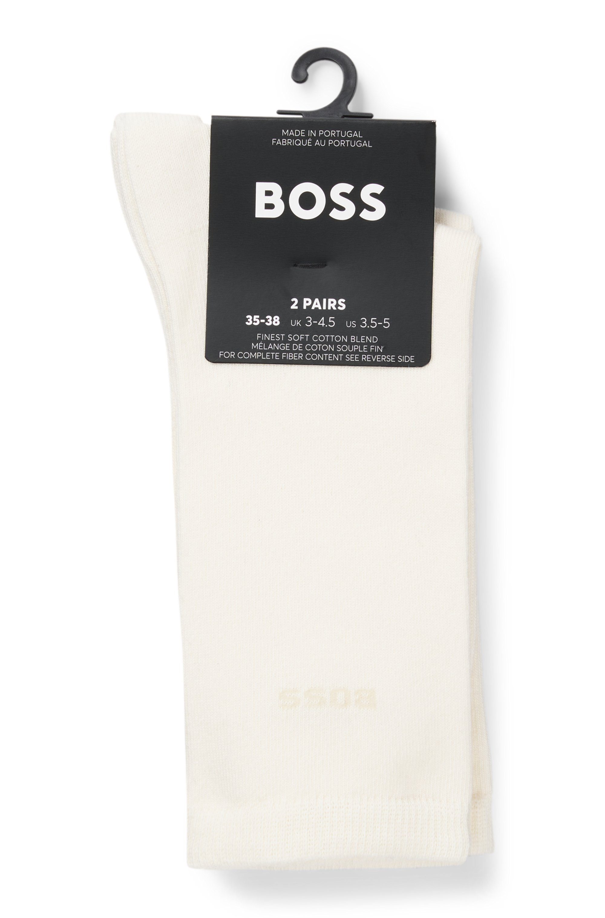 BOSS Businesssocken 2P RS Uni Logo CC W (Packung, 2-Paar, 2er Pack) mit BOSS Schriftzug – Bild 2 von 4