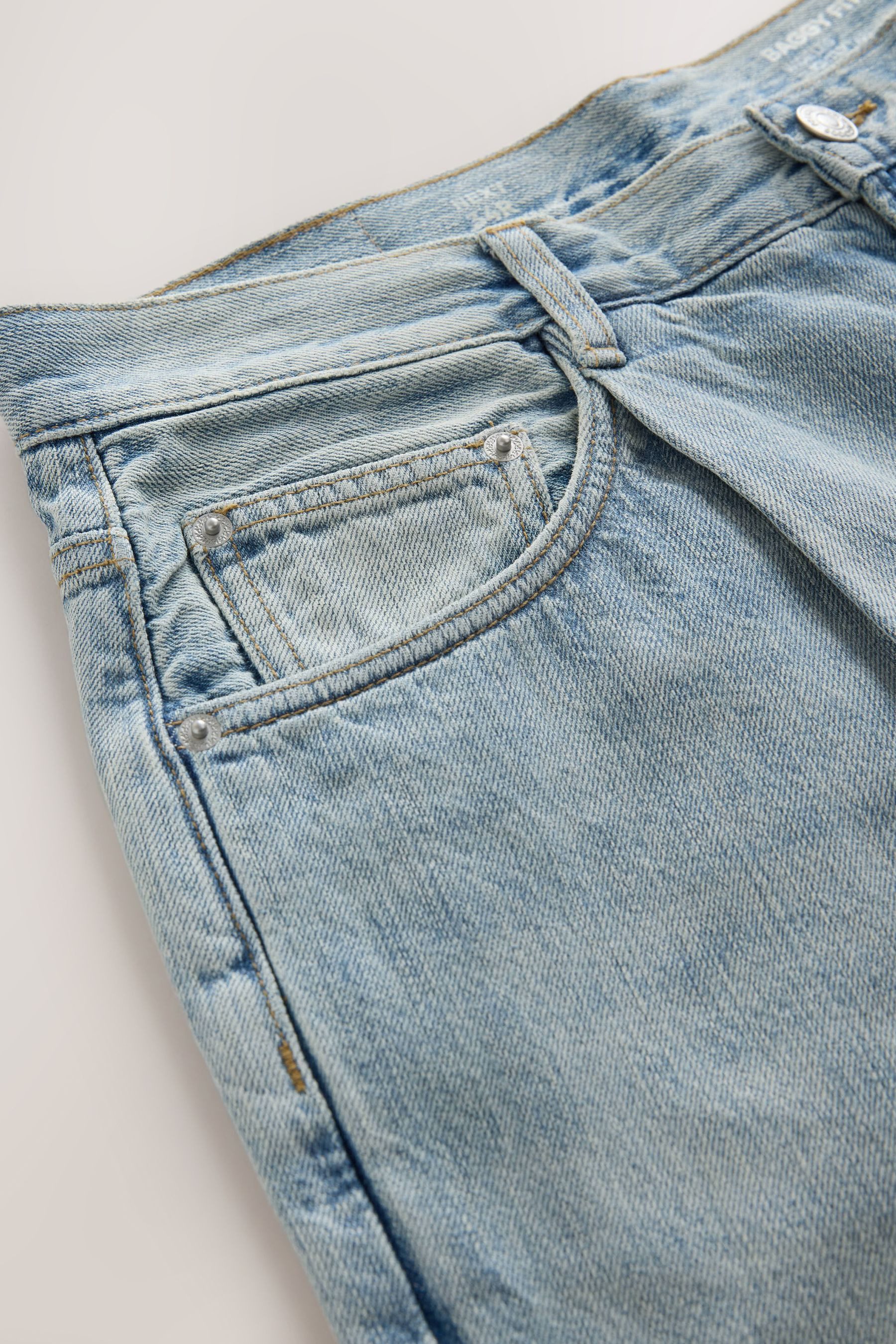 Next Weite Jeans Leichte Baggy Fit Jeans (1-tlg) – Bild 5 von 5