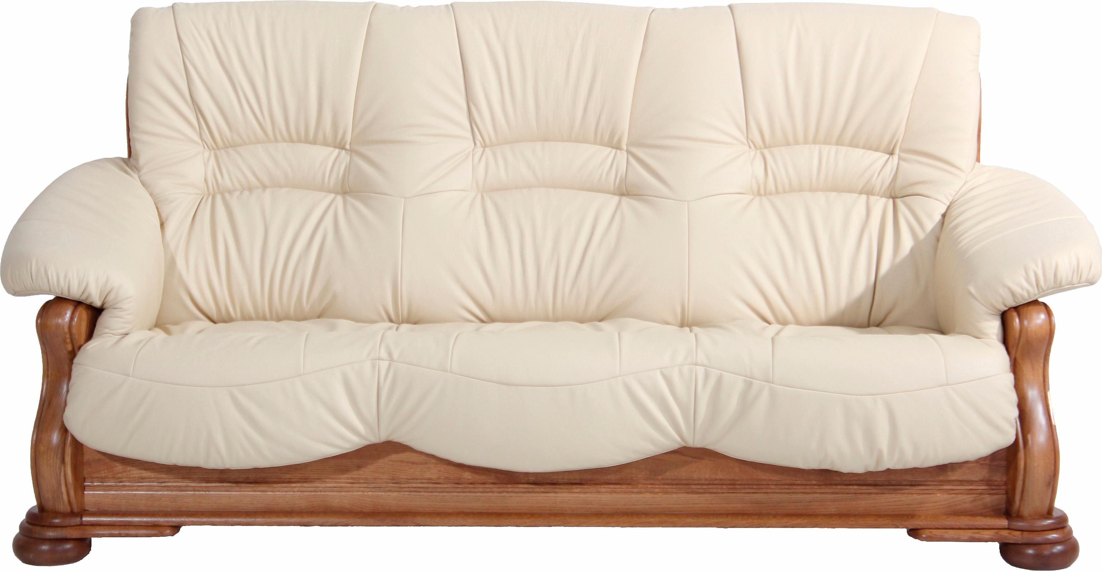 Max Winzer® 3-Sitzer Texas mit aufwendig gefrästen Ornamenten im Eichenholzgestell, bequemer Retro Klassiker, kompakte Stellmaße, Breite 202 cm