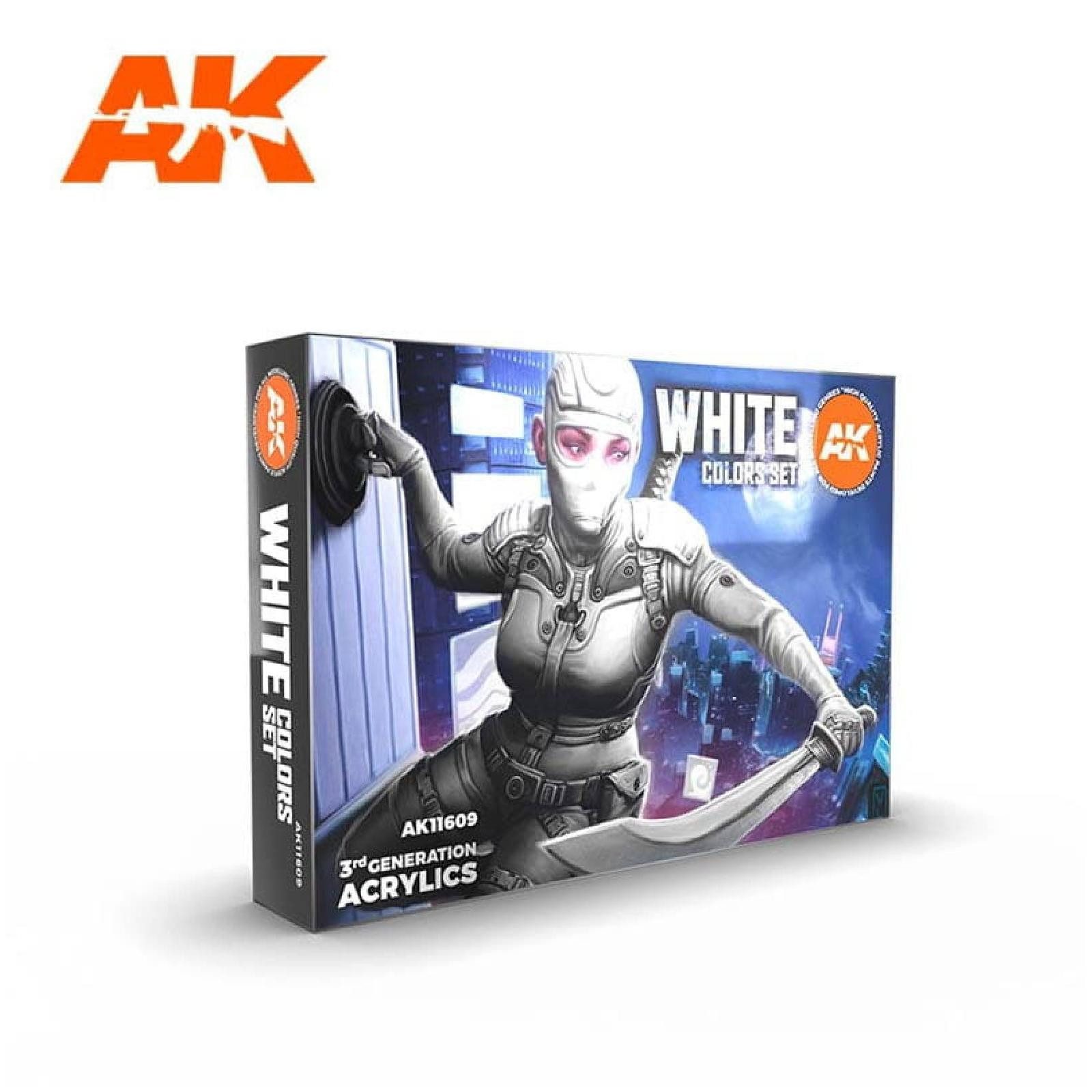 Modellbausatz Paint Set: WHITE COLORS SET (6x17ml)
