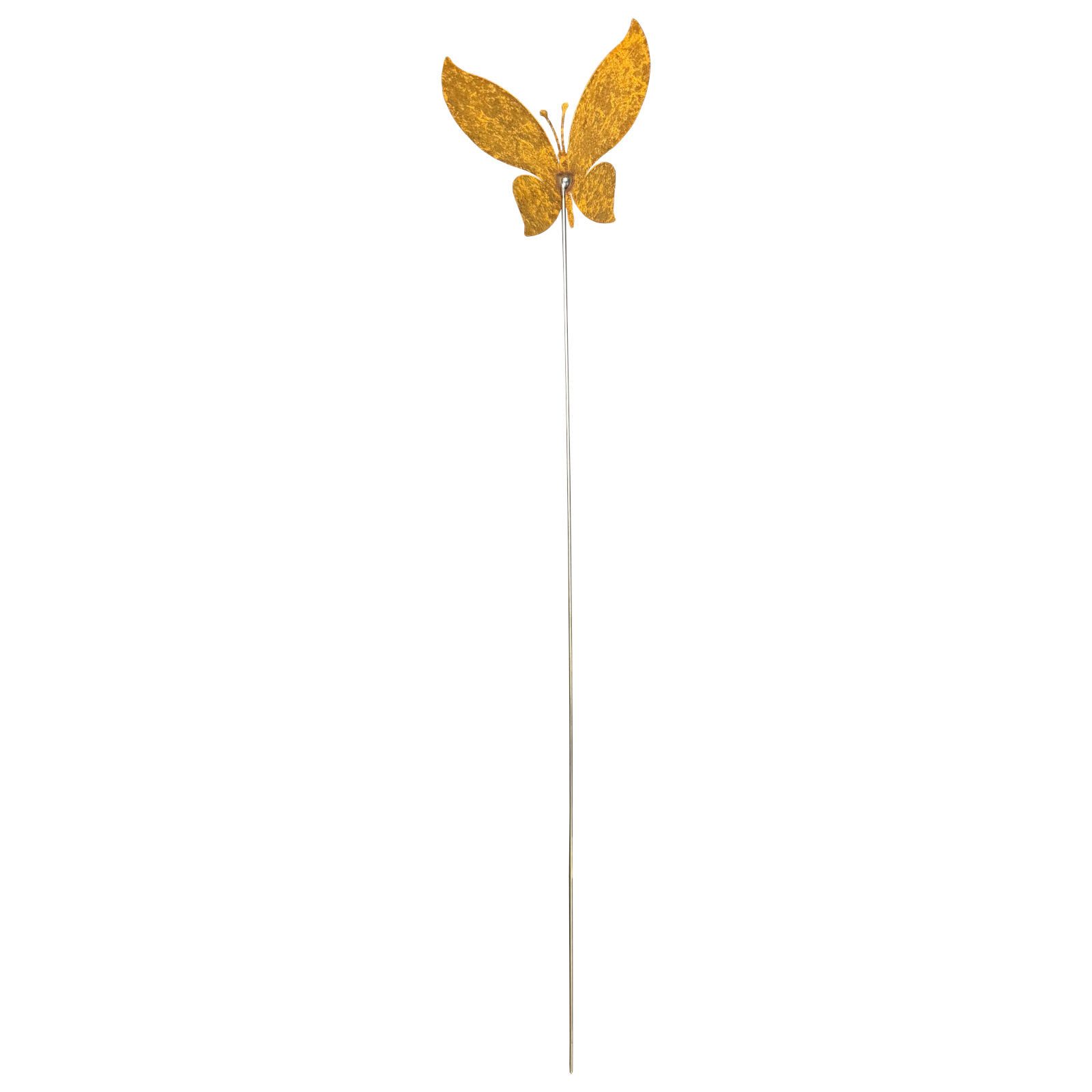 ZGM Rankhilfe Rost Deko Rankstab Schmetterling - außergewöhnliche Rankhilfe