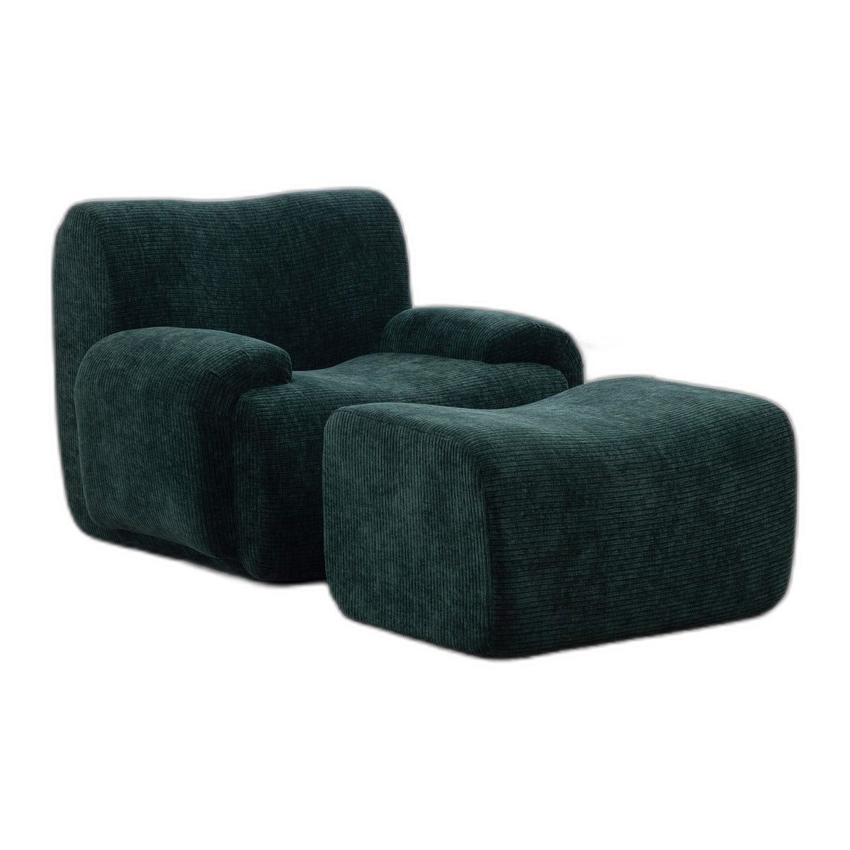SIKAINI Sofa Sofa aus Chenille in Gruen, 1 Teile