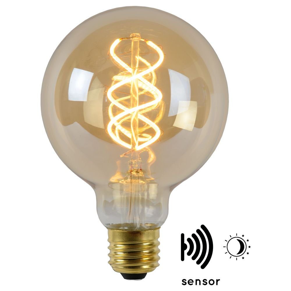 click-licht LED-Leuchtmittel Vintage LED Lampe, Dämmerungssensor, E27, Globe, n.v, warmweiss
