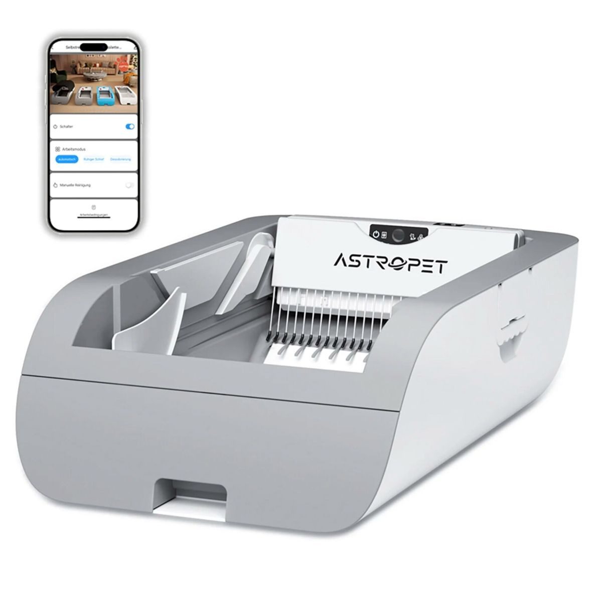 Trinkautomat Selbstreinigende Katzen toilette mit APP Helios