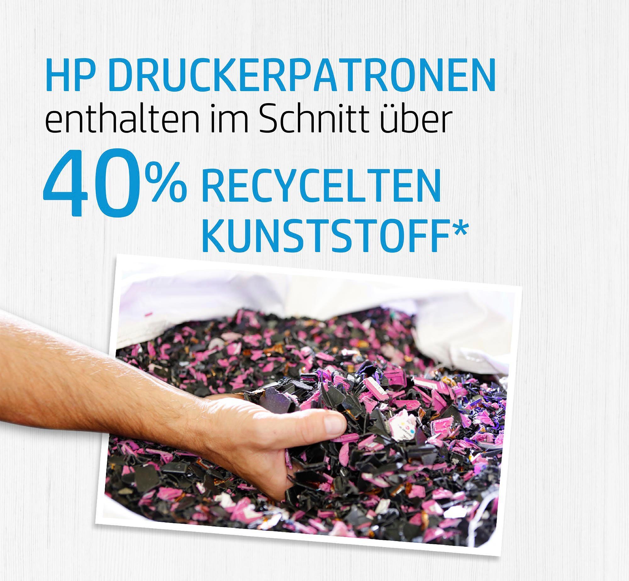 HP 302 Tintenpatrone Instant original Ink) (Spar-Set, schwarz/cyan/magenta/gelb Druckerpatrone X4D37AE