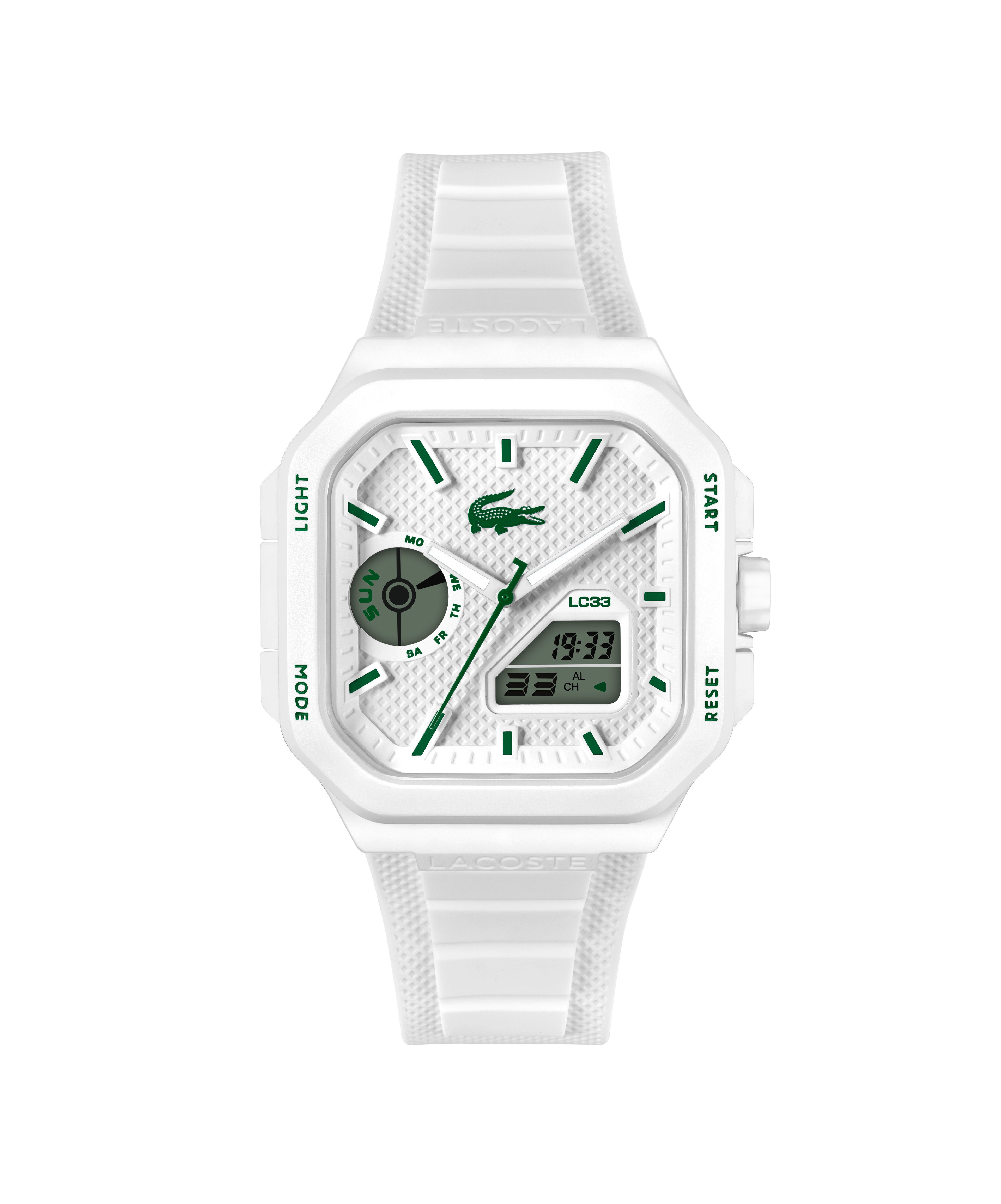 Lacoste Digitaluhr LC33 SQUARE 2011506, Quarzuhr, Armbanduhr, Herrenuhr, Si günstig online kaufen