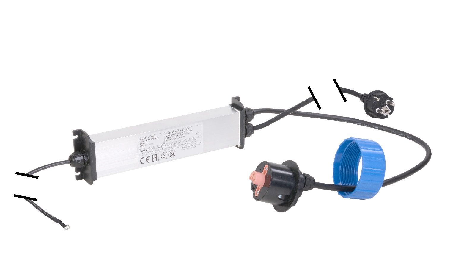 Aquaforte UVC-Leuchtmittel 16/40 Watt Ersatztrafo Blue Lagoon UVC Anlage Budget mit Steeg