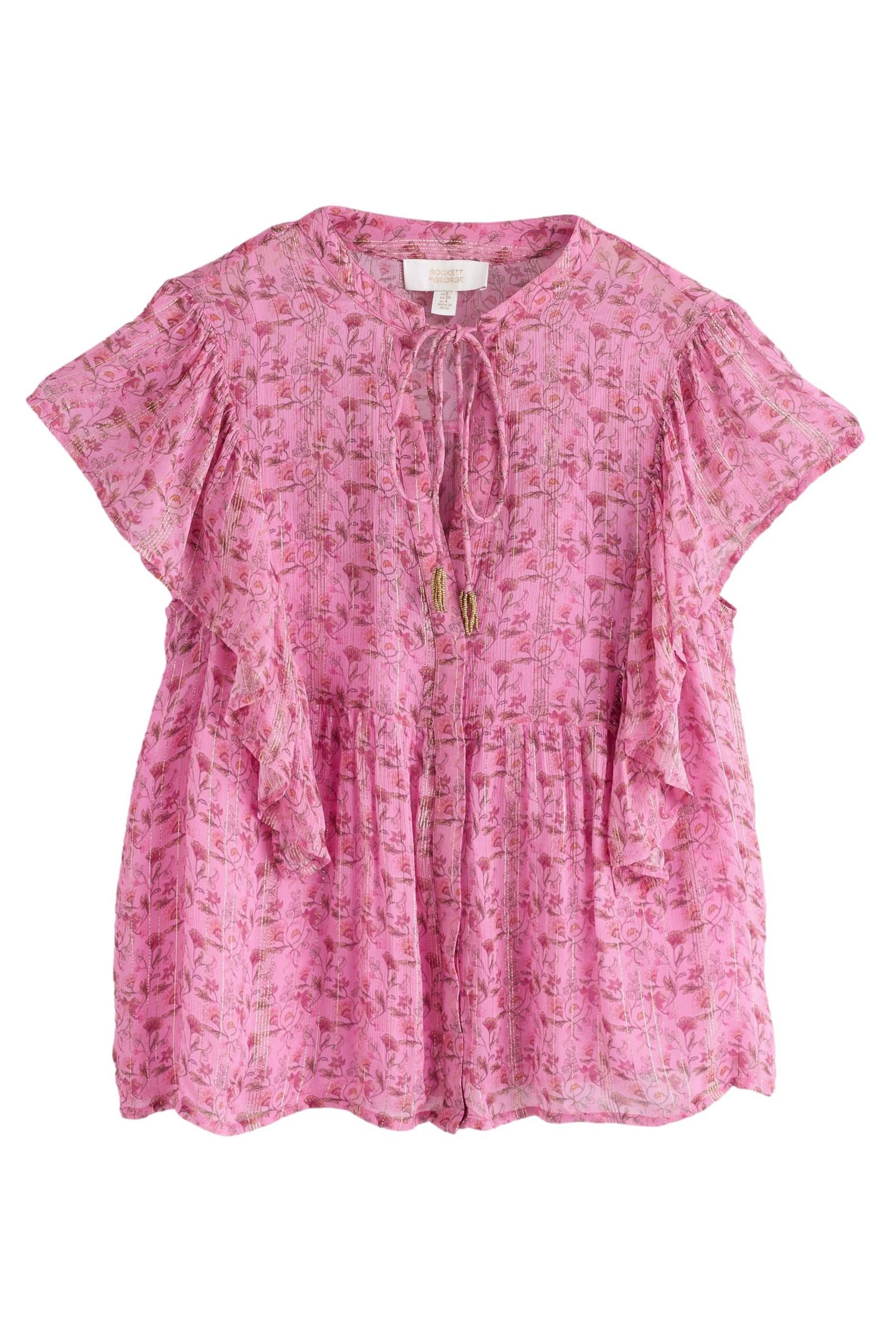 Rockett St George Kurzarmbluse Rockett St George Bluse mit Blumenmuster (2-tlg)