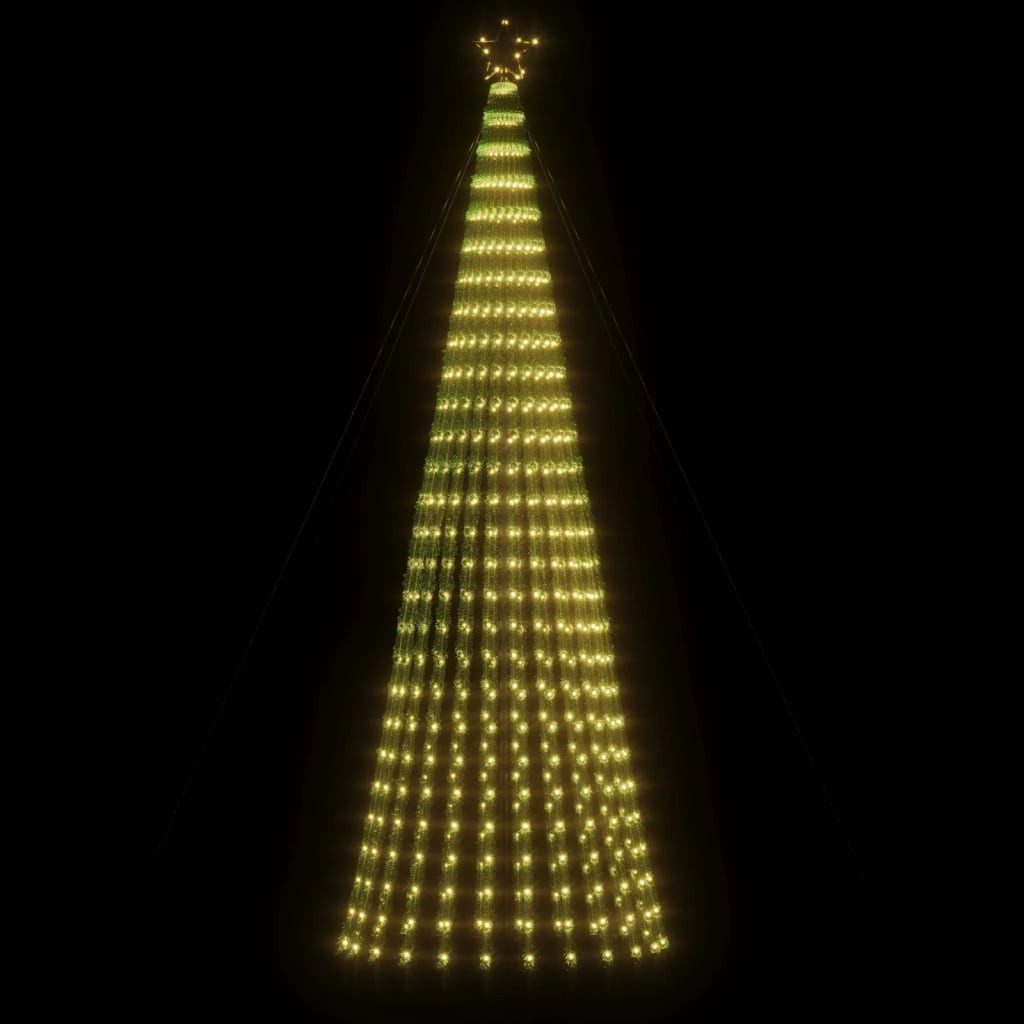 vidaXL LED Baum LED Weihnachtsbaum 688 LEDs Warmweiß 300 cm – Bild 3 von 5