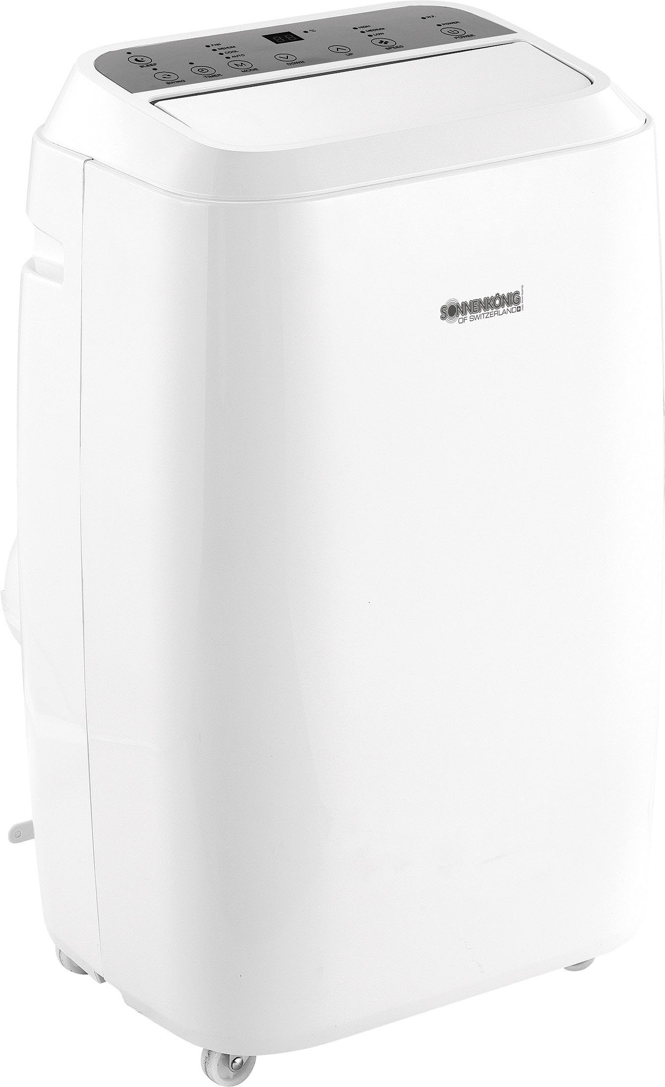 Sonnenkönig Fresco 180 air conditioner, power consumption 2kW, suitable for rooms up to approx. 70m², 24h timer, Wi-Fi, 3 fan speeds, energy class A, portable, hose length 1.5m
