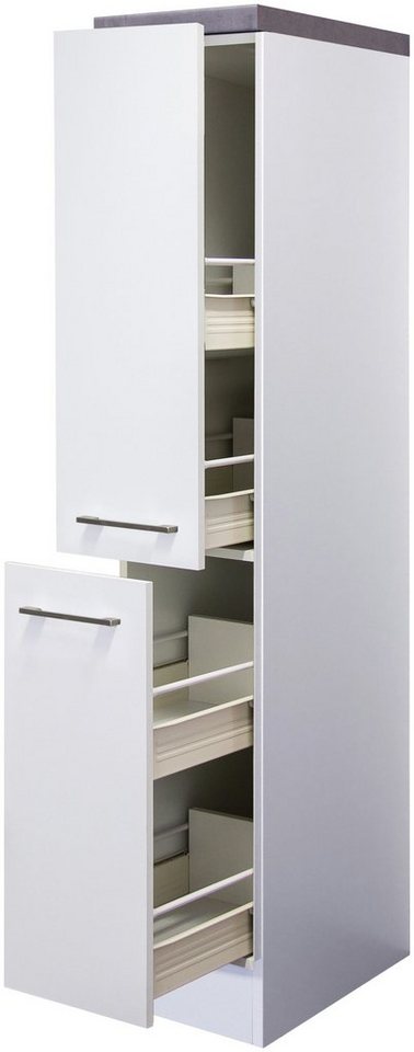 Flex-Well Apothekerschrank Kopenhagen (B x H x T) 30 x 162 x 60 cm, mit 4  Ablagen