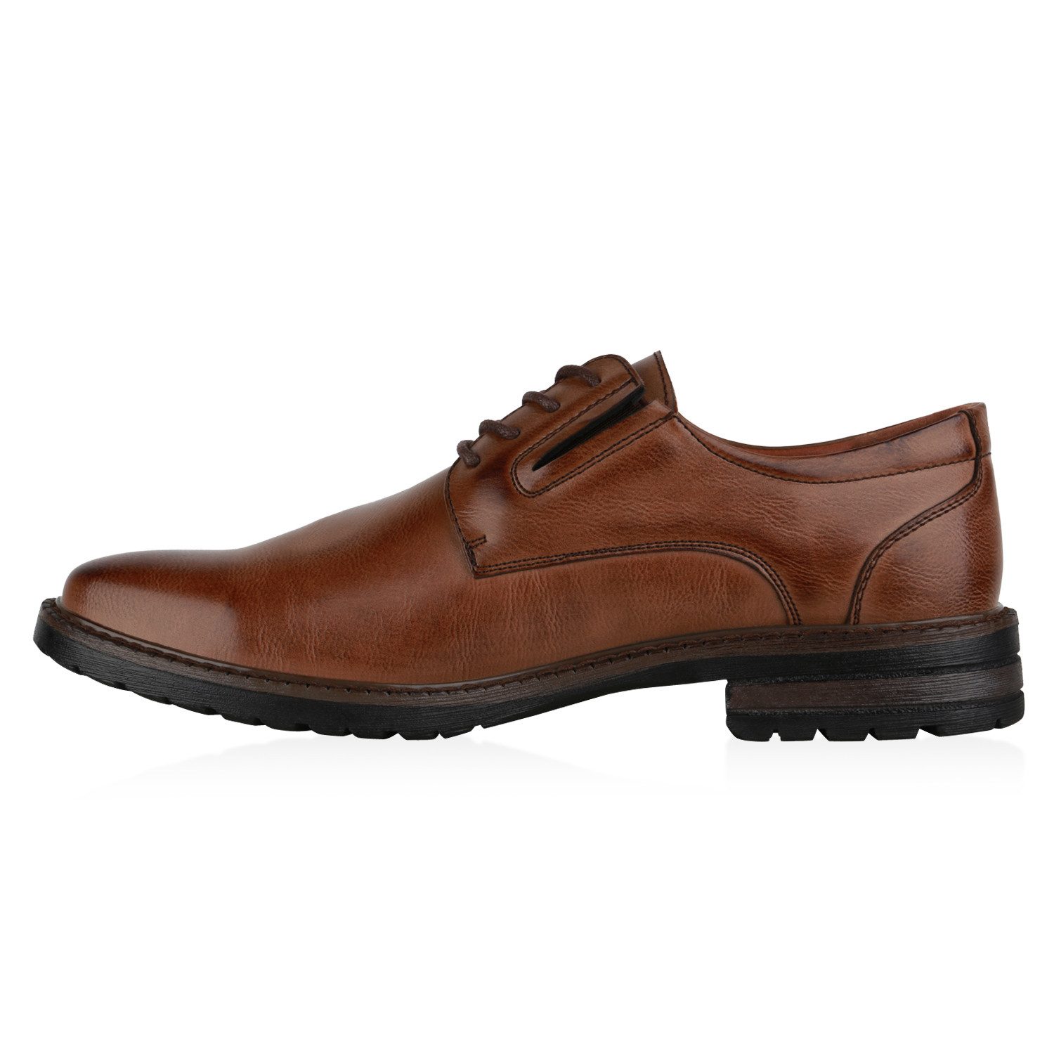 VAN HILL 836060 Budapester Herren Klassische Schnürer Blockabsatz Elegante günstig online kaufen