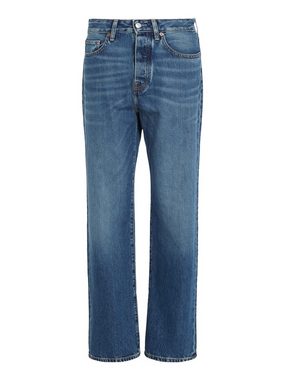 Tommy Hilfiger Straight-Jeans LOOSE STRAIGHT RW KLO mit Lederlogopatch