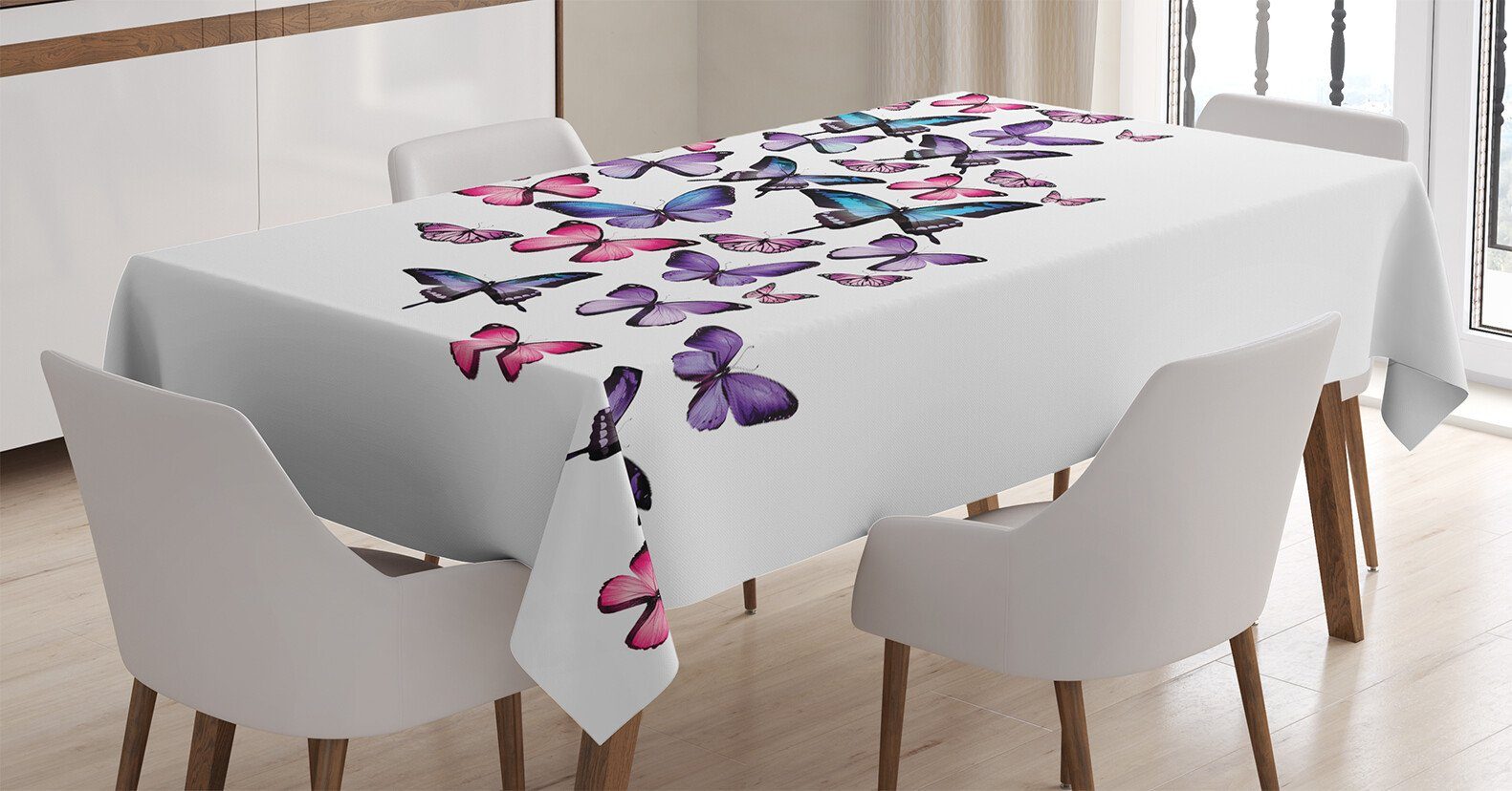 Feminine Abakuhaus Farben, Tischdecke Flügel Bereich Für geeignet Klare Außen Farbfest den Waschbar Schmetterling