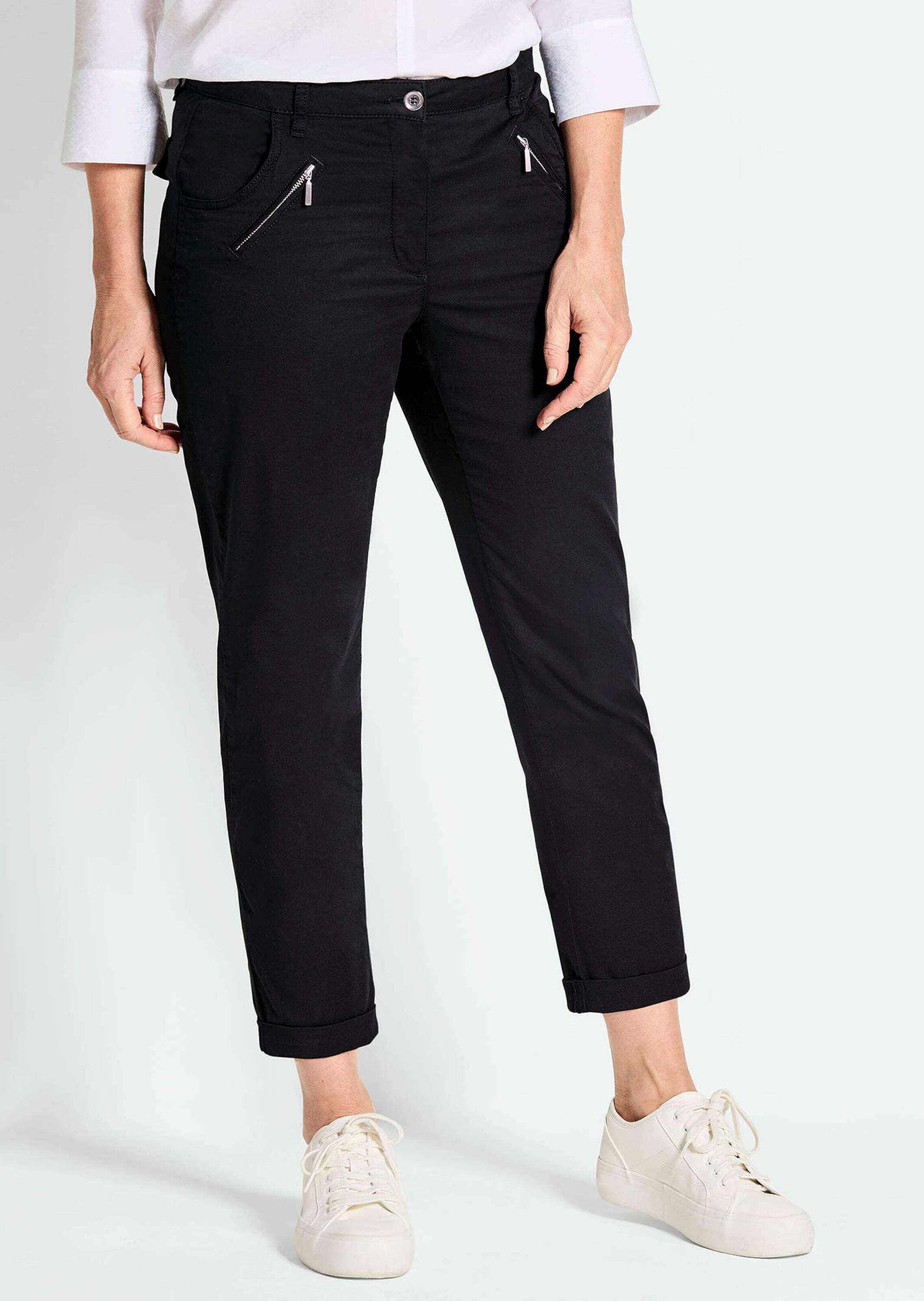 GOLDNER 7/8-Caprijeans Baumwollhose mit Formbund Jerseyhose mit Taschen, Zi günstig online kaufen