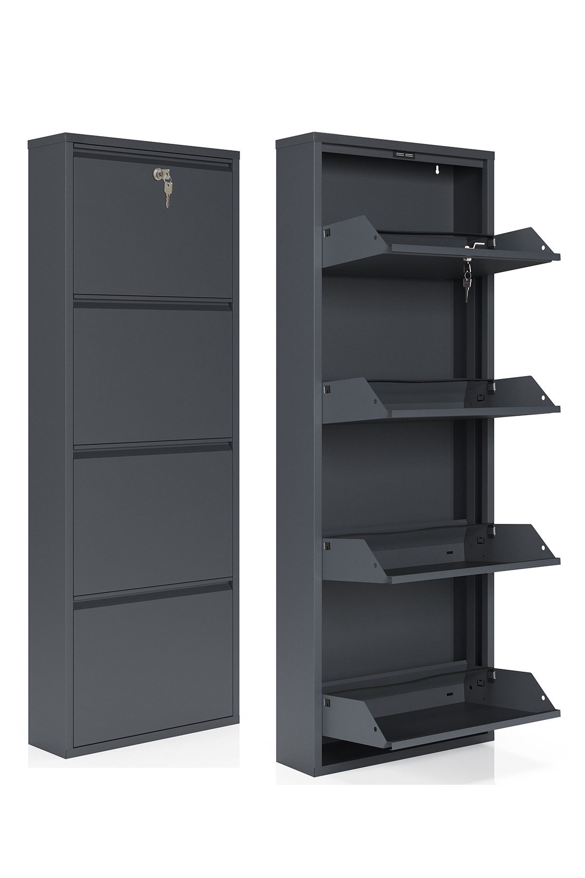 Kaufexpress GmbH Schuhschrank aus Metall, abschließbar, günstig online kaufen