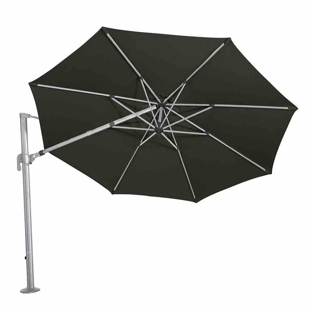 Siena Garden Ampelschirm Alphawing N+ Ampelschirm silber/schwarz meliert Ø 350cm Gestell Alu