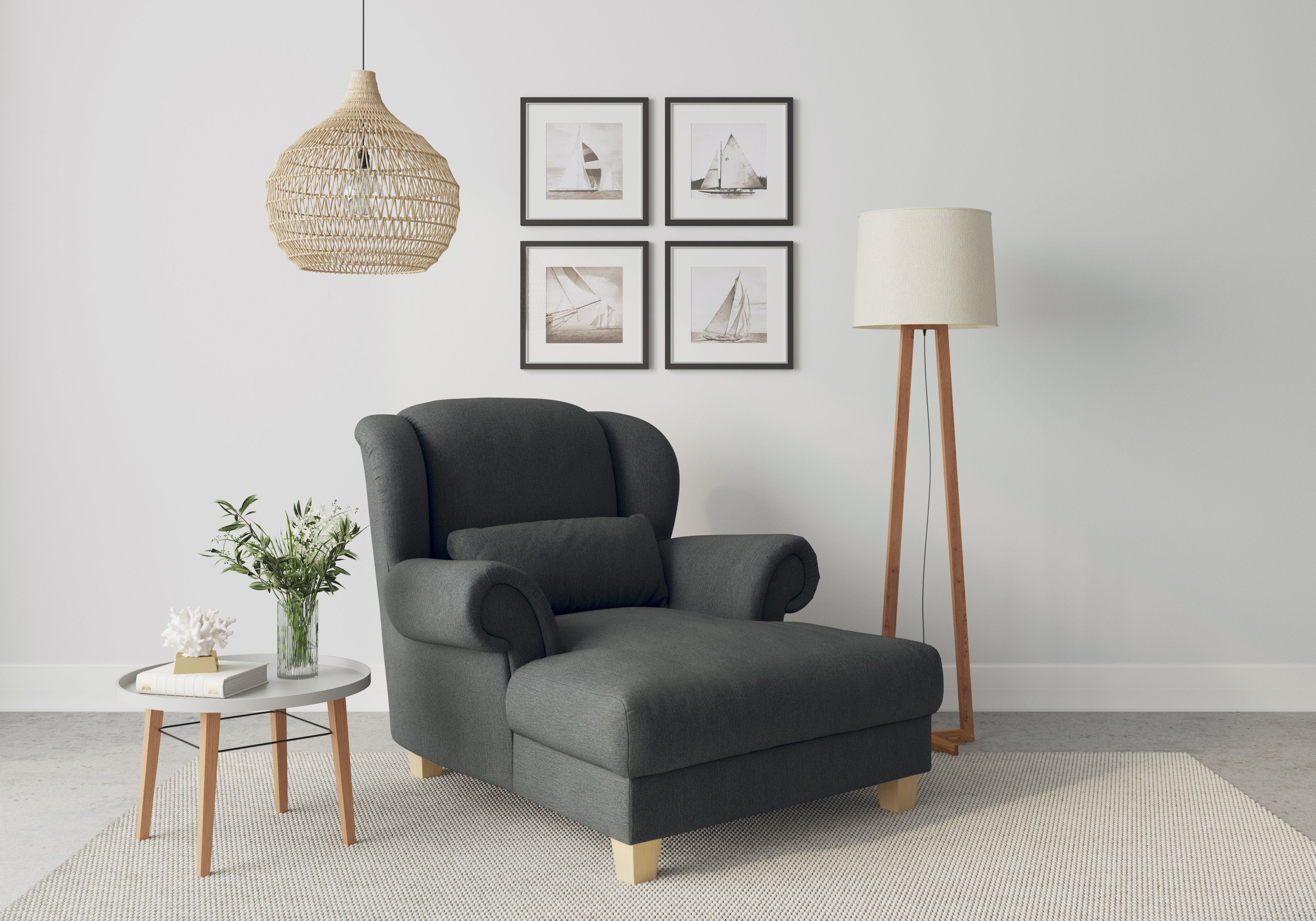 Voller Informationen! Loveseat mit Zierkissen Sitzkomfort, Home weichem Design, zeitloses Queenie (1-St), Loveseat softem, affaire inkl.