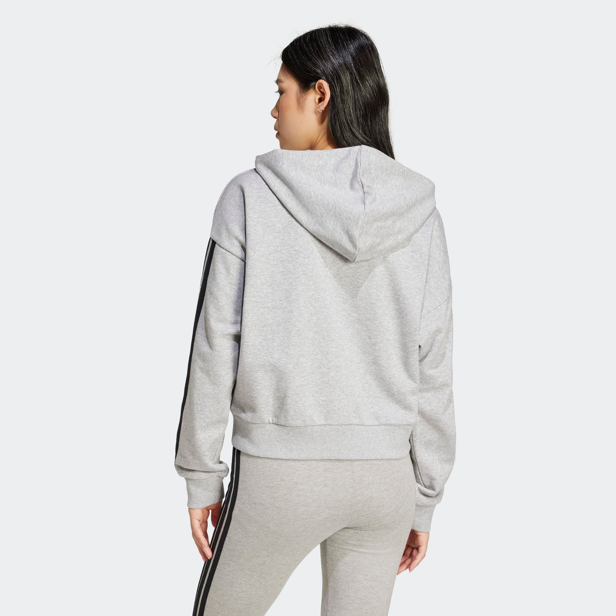 adidas Sportswear Kapuzensweatshirt ESSENTIALS 3-STREIFEN FRENCH TERRY