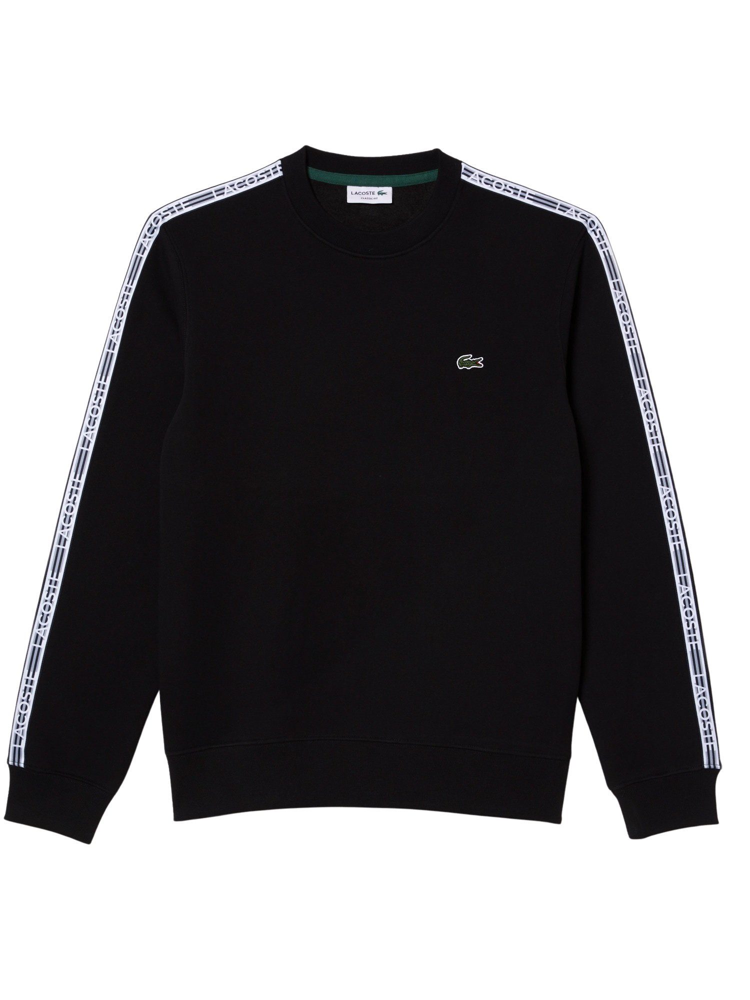 Lacoste Sweatshirt Pullover Sweatshirt mit schwarz Logostreifen (15)