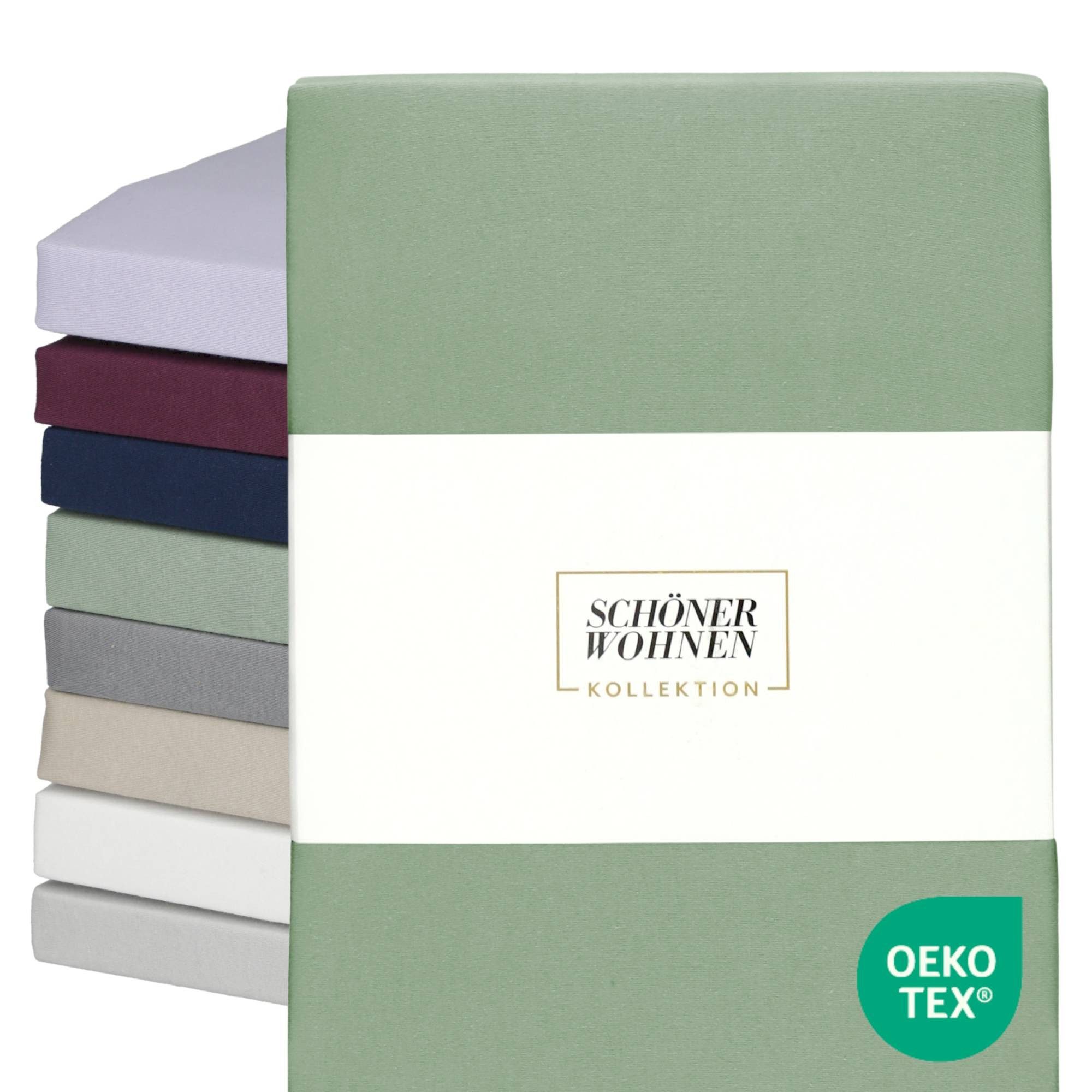 SCHÖNER WOHNEN-Kollektion Spannbettlaken BASIC Spannbettlaken, Mischgewebe, günstig online kaufen
