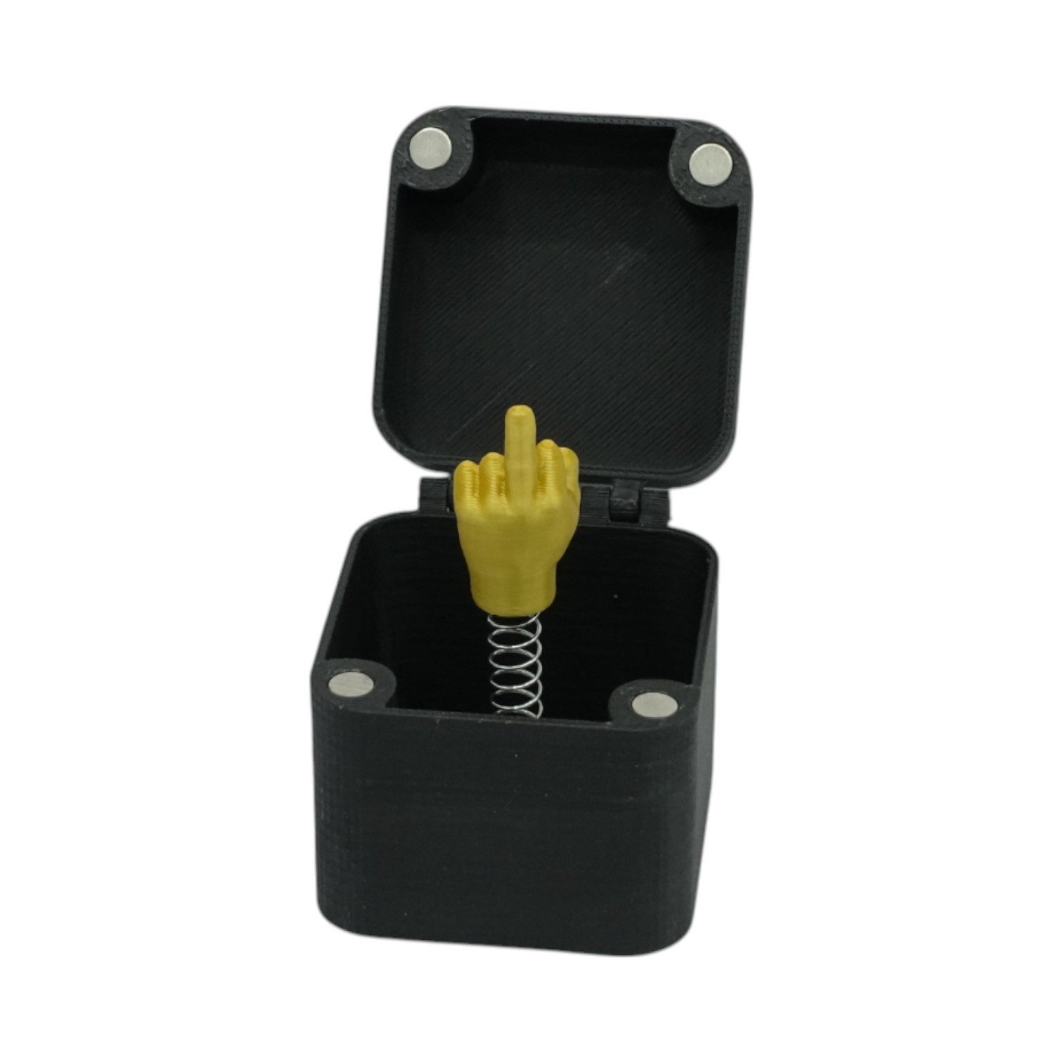 Eyecatcher Schneekugel Überraschungsbox mit Geste – Lustiges Geschenk mit Mittelfinger-Figur (Kein Set)