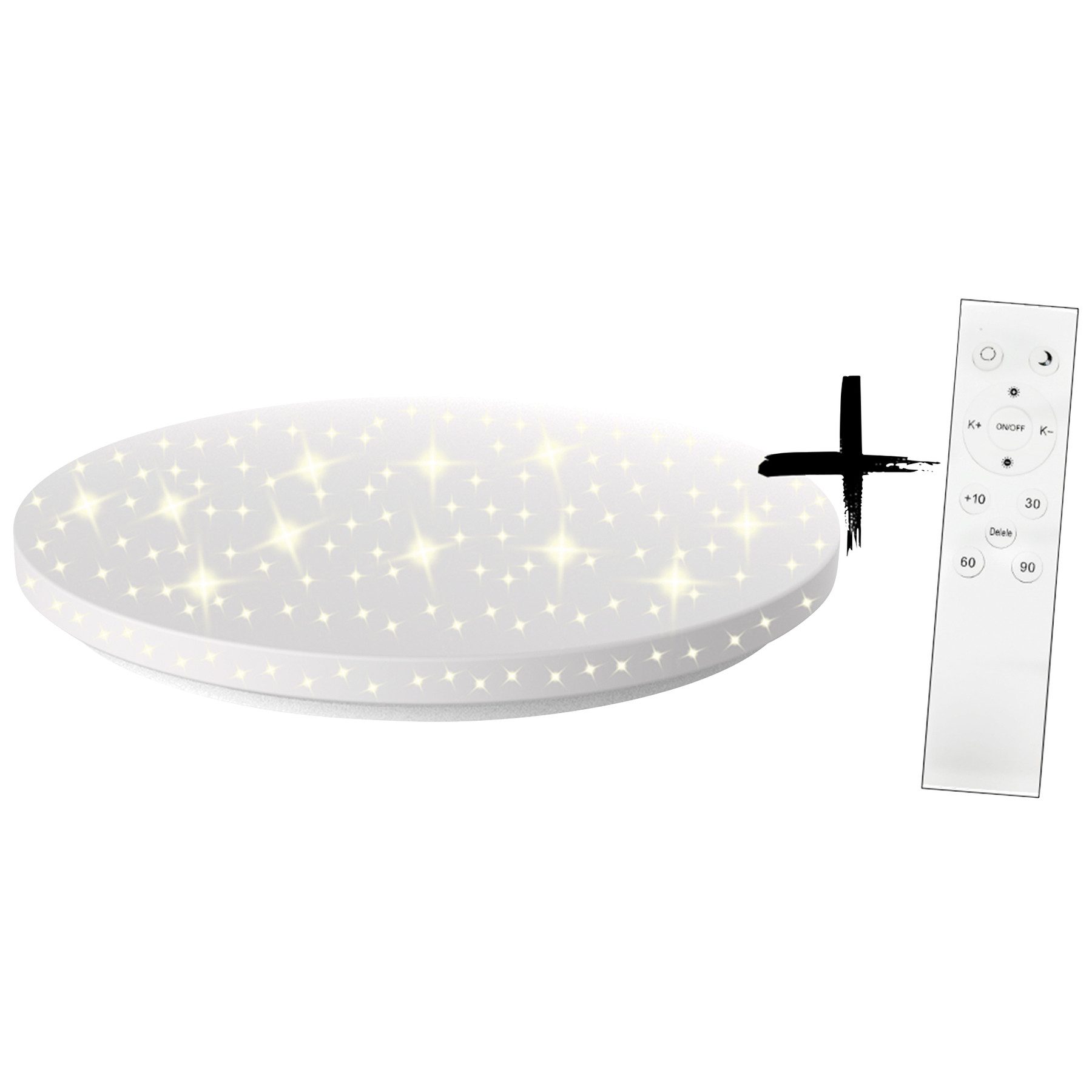 BLULAXA LED Deckenleuchte BLULAXA LED-Deckenleuchte, Promina-S, Sternenhimmel, 18W, CCT +