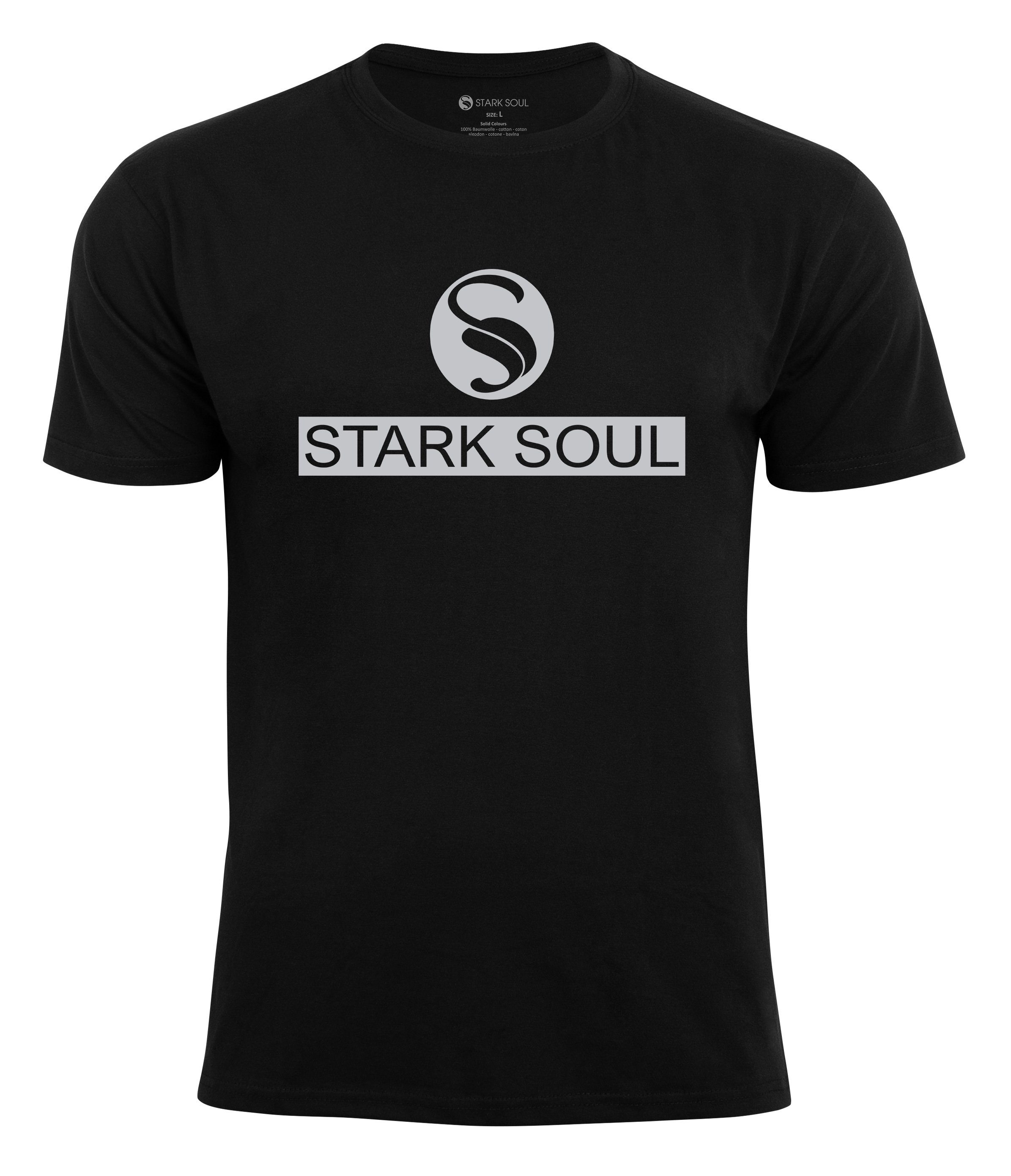 Stark Soul® T-Shirt T-Shirt mit "STARK SOUL" Logo Schwarz