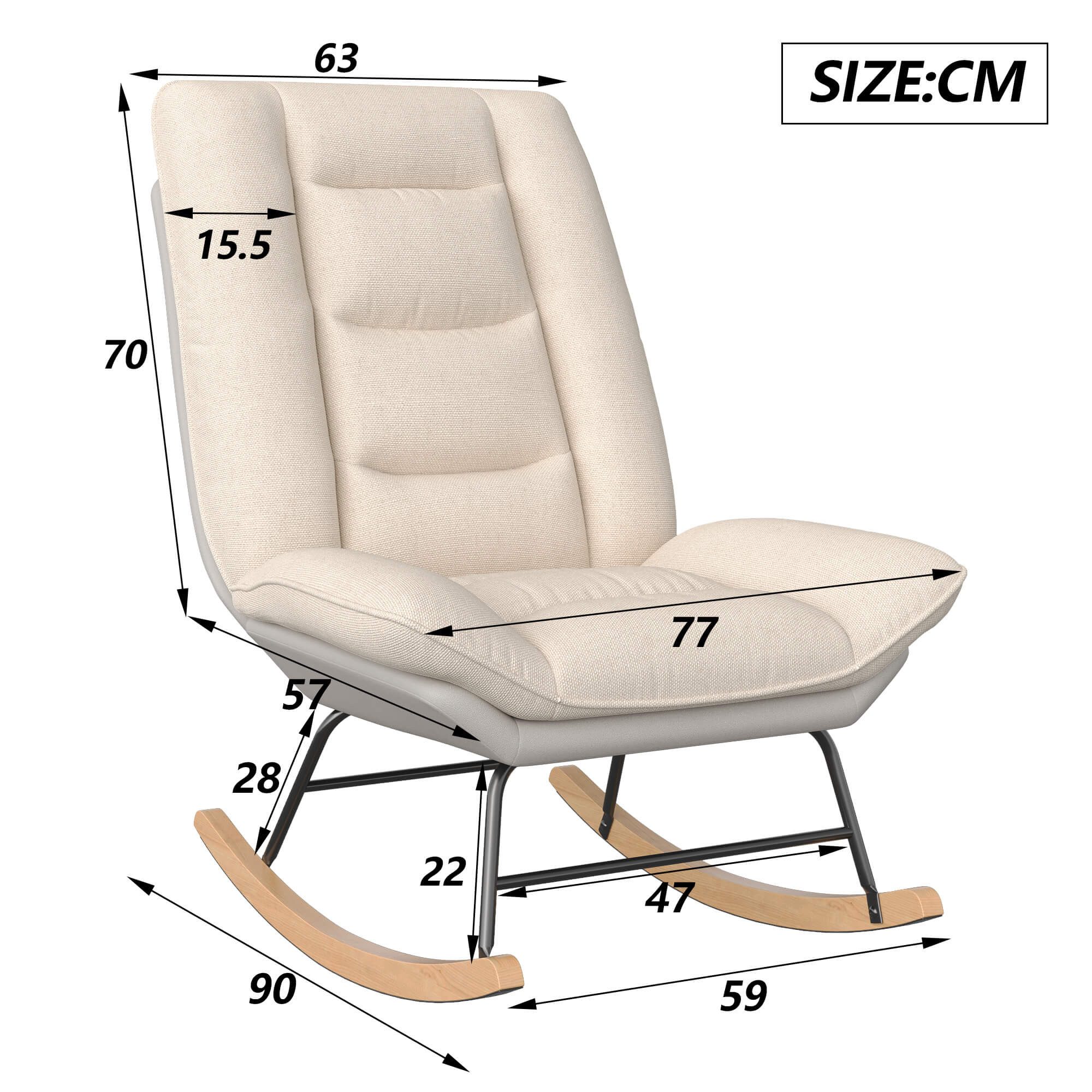 Furnishings Home Schaukelstuhl Polsterstuhl (Set) günstig online kaufen