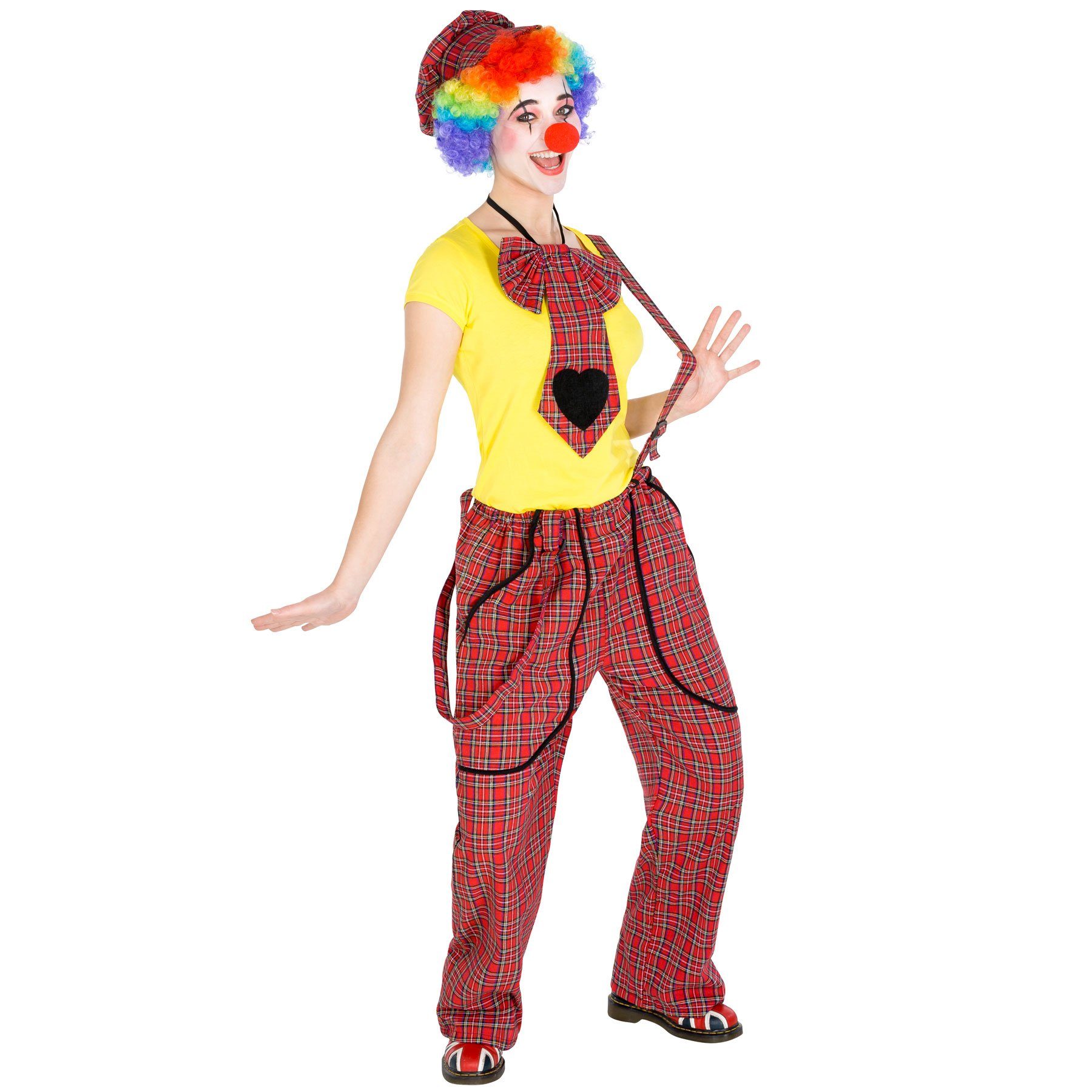dressforfun Clown-Kostüm Frauenkostüm Clown Pepa, Wundervolle Latzhose