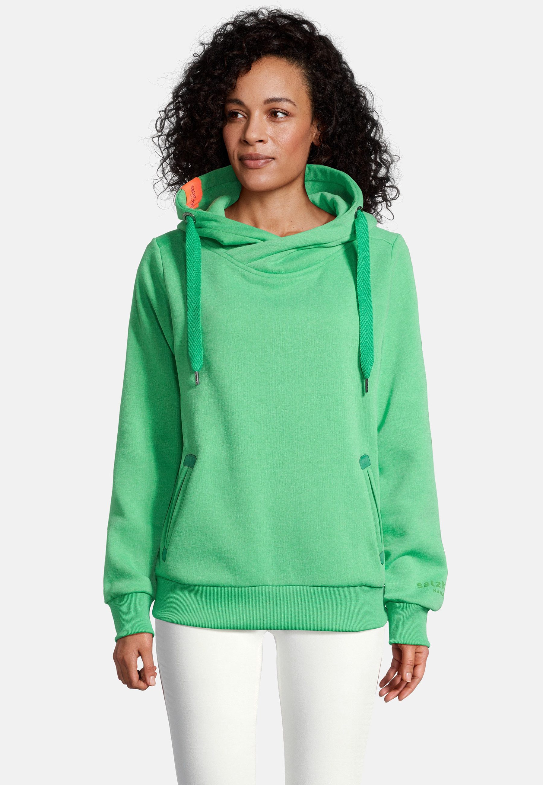 salzhaut Hoodie SÜNN Damen Tailliert salzhaut Kapuzenpullover – bequemer Fit und nordisch klares Design – Bild 3 von 5