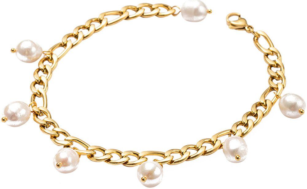 Firetti Fußkette mit Anhänger Schmuck Geschenk Körperschmuck, mit Süßwasserzuchtperle. € 36,99