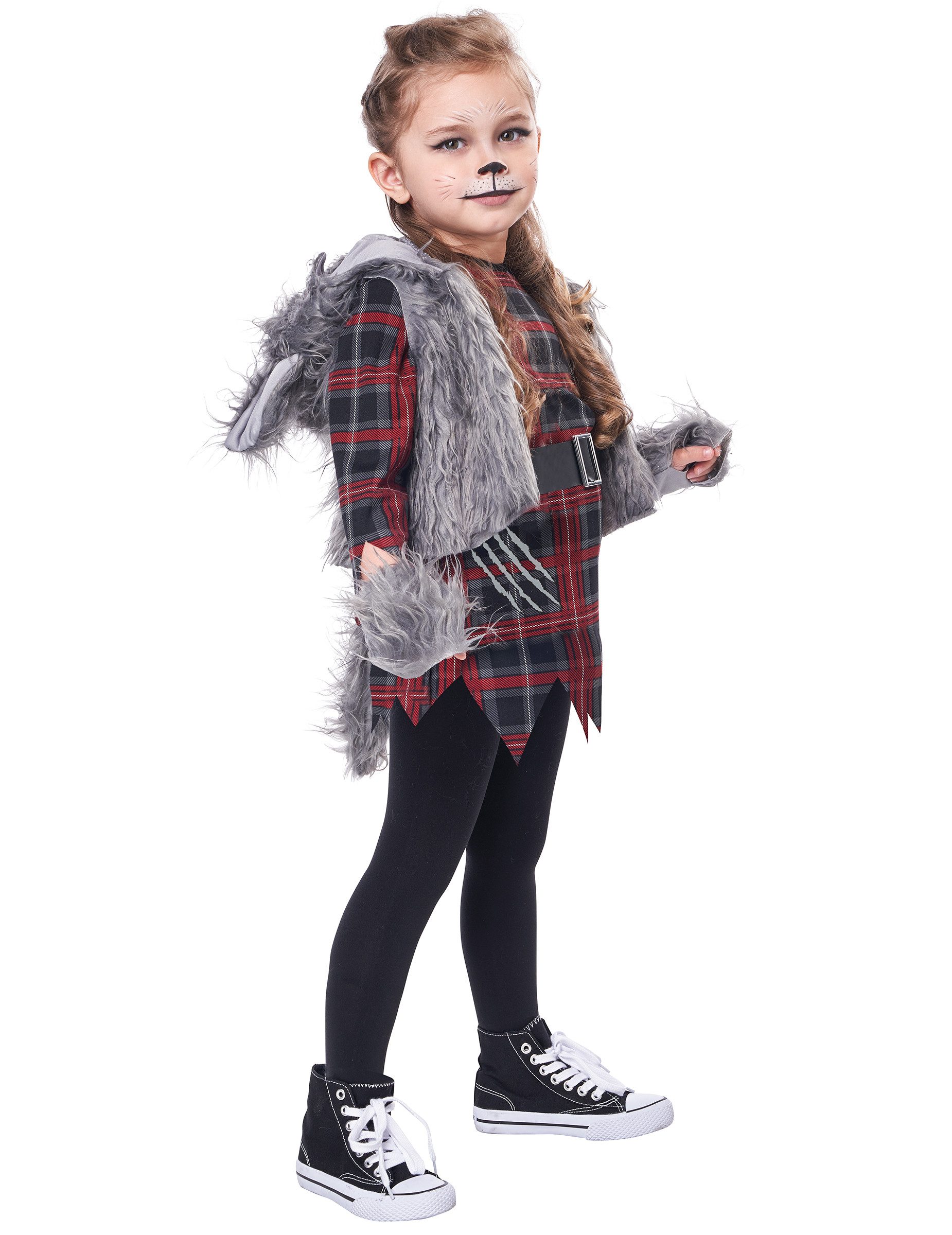 California Costumes Kostüm Schauriges Werwolf-Kostüm für Mädchen Halloween-Kostüm