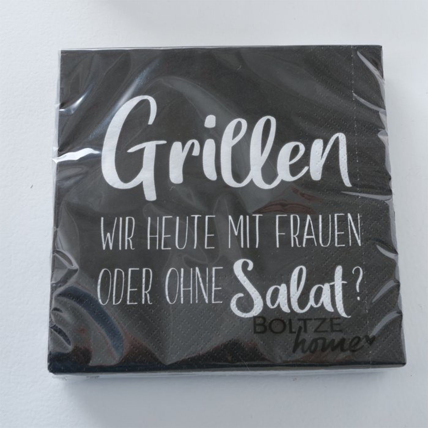 BOLTZE Papierserviette Servietten " Grillen " 4er Set 80 Stück Papierservietten