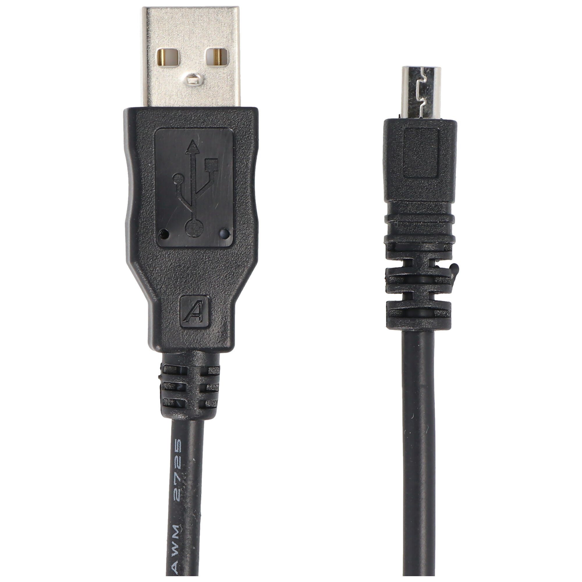 USB-Kabel passend Casio, Lumix Nikon, Panasonic Kamera-Akku AccuCell K1HA08CD0019 für