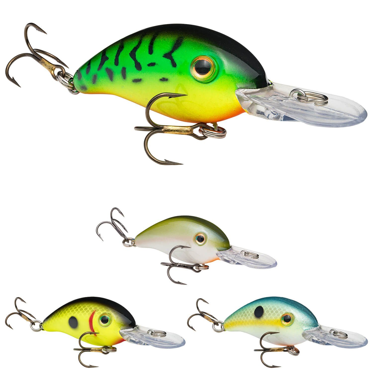 (1-St) Model Tiger 10,6g, Strike 3 Wobbler Crankbait Kunstköder Series Pro King Fire King 6cm Strike