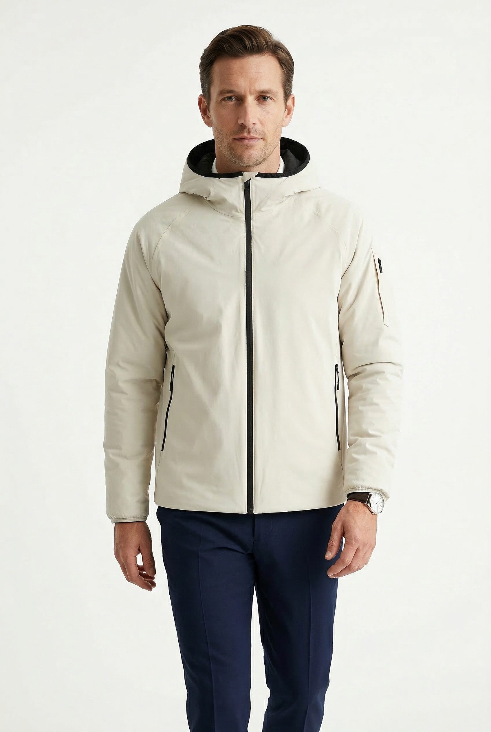 BOSS GREEN Outdoorjacke leicht wattiert, 4-Wege-Stretch-Qualität, Regular Fit