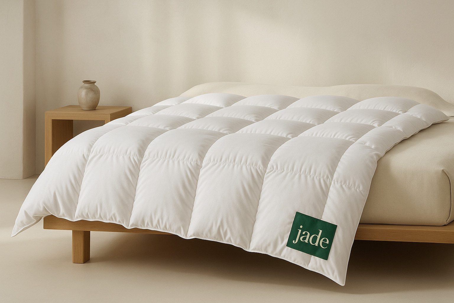 HANSKRUCHEN Daunenbettdecke Hanskruchen Daunendecke JADE Warm 135 x 200 cm, Bezug: 100% Baumwolle
