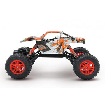 Jamara RC-Auto Hillriser Crawler 4WD, Maßstab 1:18, orange, 2,4 GHz Funk, ferngesteuertes Offroad Fahrzeug