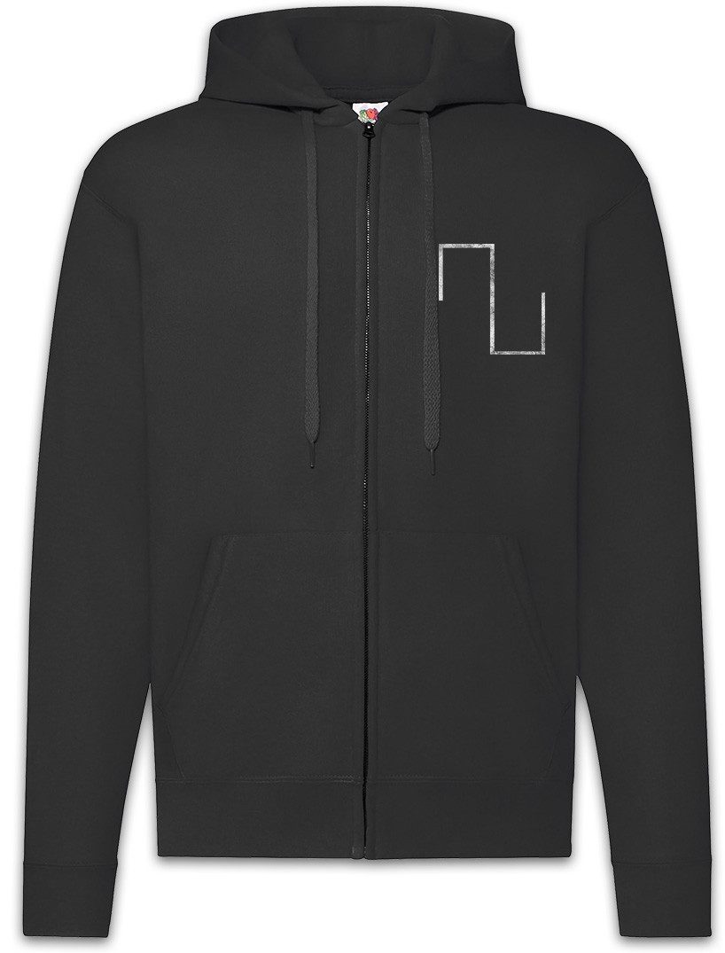 Sweatjacke Wave Square Zipper Hoodie Synthesizer Electro Techno LFO Musik Music